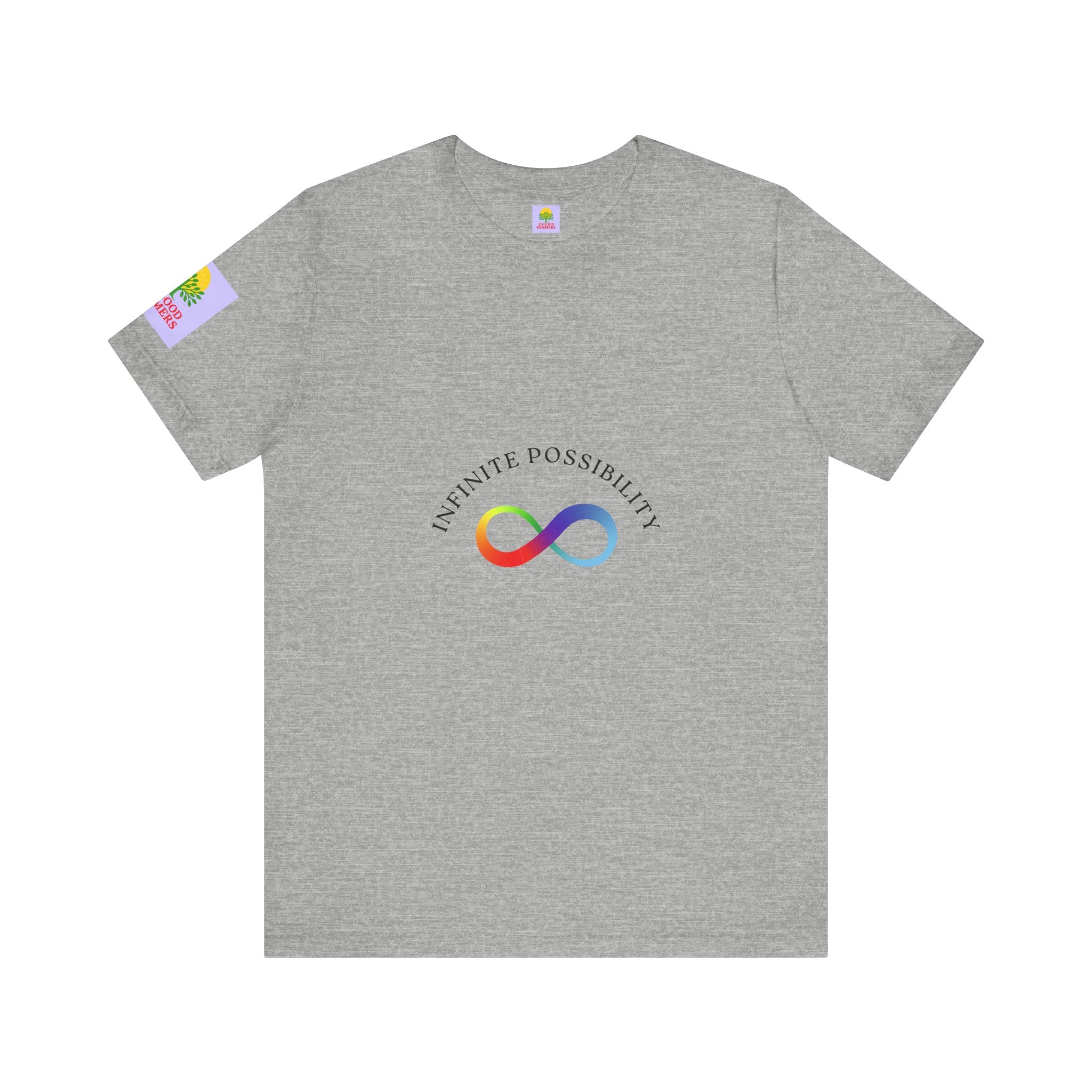 Colorful Infinite Possibility Tee, LGBTQ Pride Shirt, Inspirational Gift, Gender-Neutral Top, Positive Affirmation T-Shirt