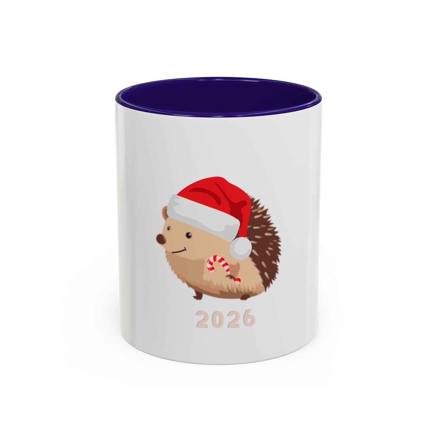 Colorful Mugs (11oz, 15oz) Christmas Mugs, Holiday Mugs, Cute Hedgehog Mugs, adorable Holiday hedgehog Mugs