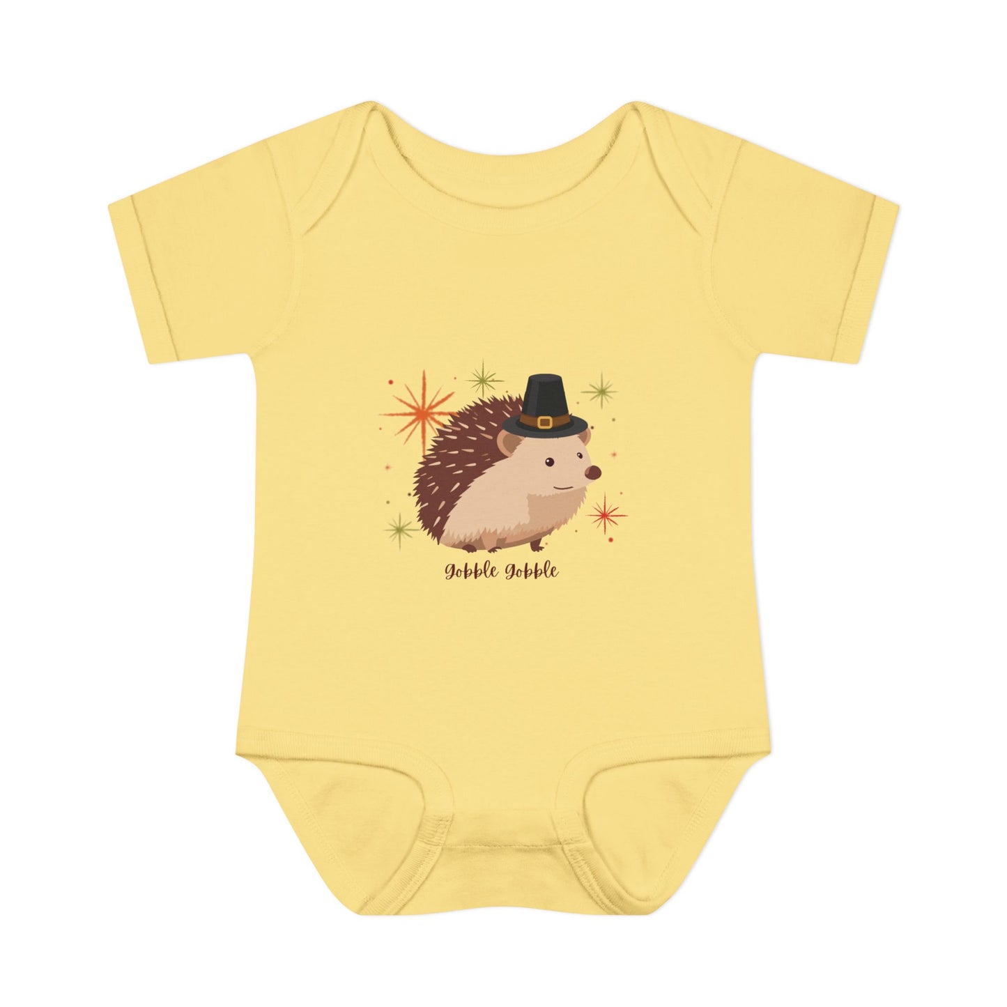 Cute Hedgehog Baby Bodysuit, Thanksgiving Infant Outfit, Baby Shower Gift, Holiday Apparel, Cute Animal Clothing, Newborn Essentials