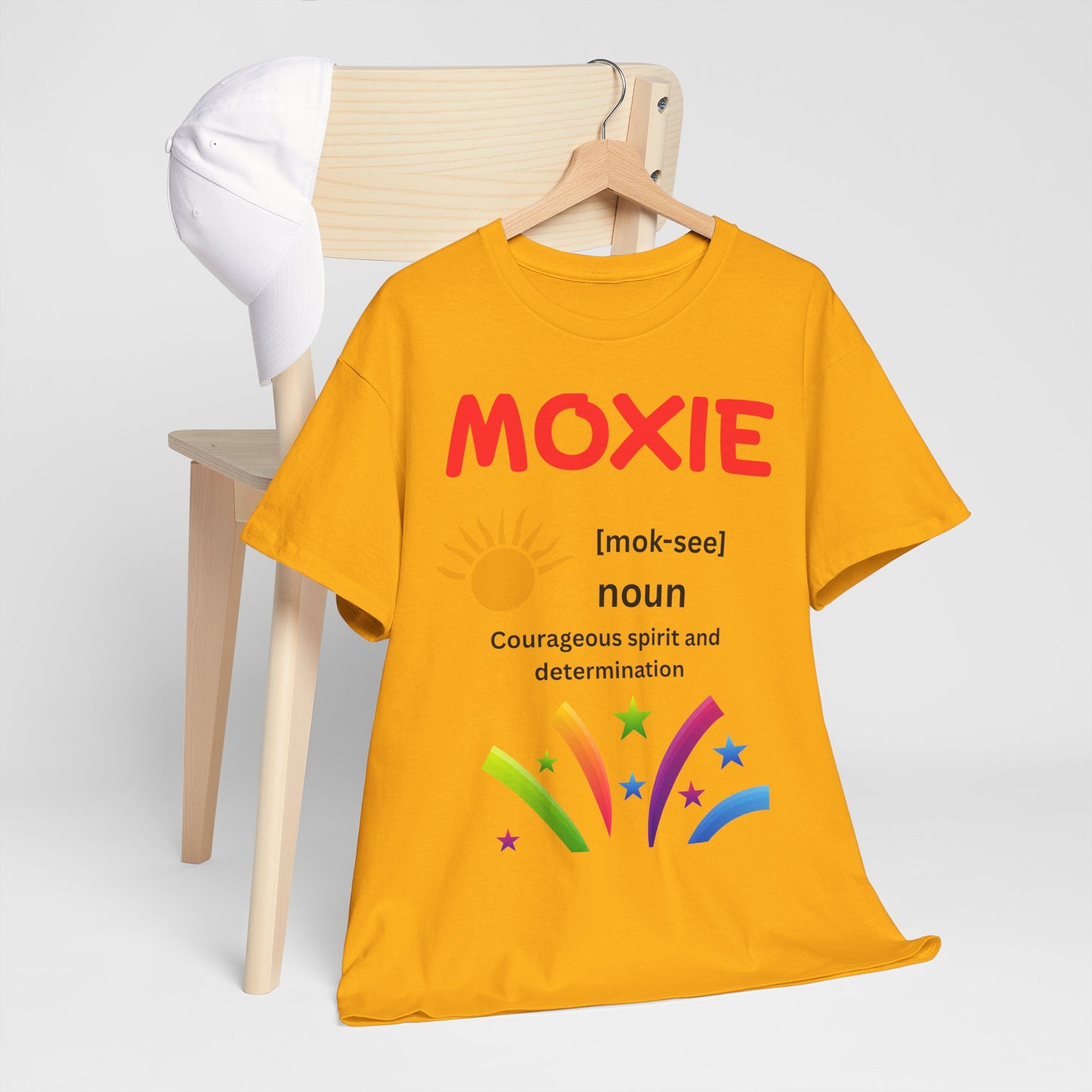 Moxie Definition Tee, Unisex Heavy Cotton T-Shirt, Inspirational Gift, Motivational Apparel, Casual Wear, Birthday & Encouragement Gift