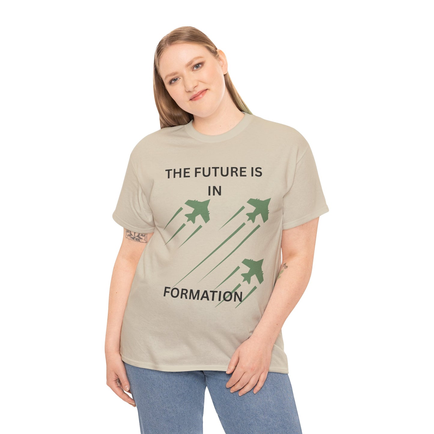 The Future is in Formation Unisex Heavy Cotton Tee