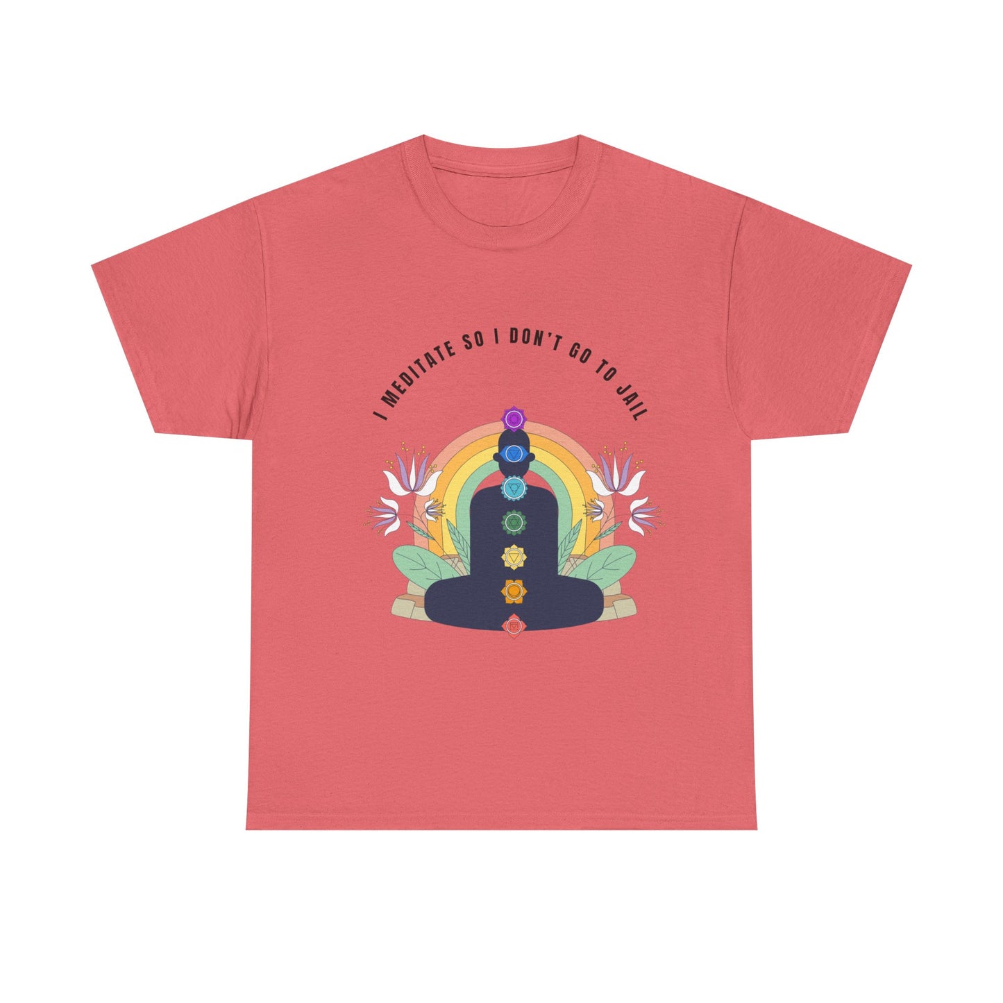 Meditation Humor Tee, Unisex Cotton T-Shirt for Yoga Lovers, Gift for Mindfulness Practitioners, Funny Meditation Shirt