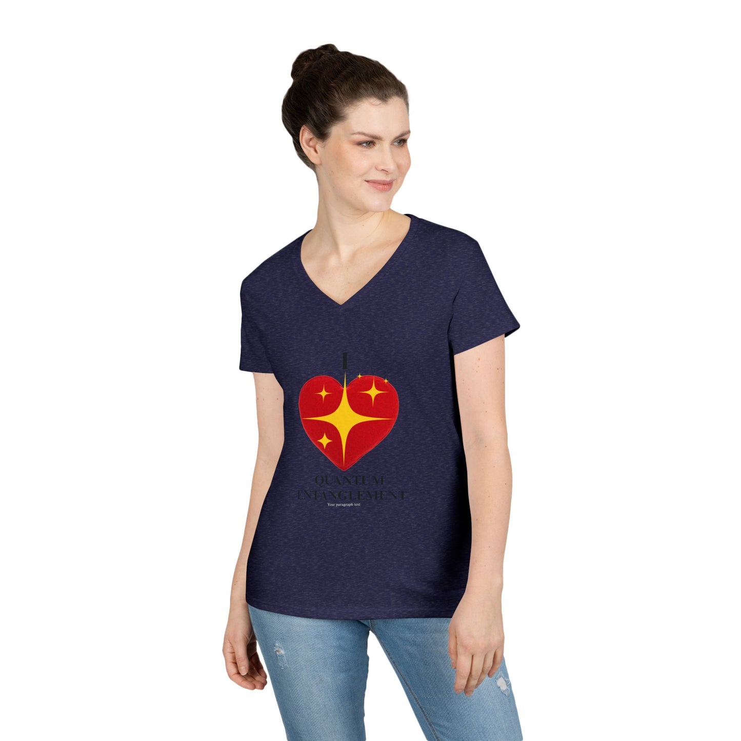 I Heart Quantum Entanglement Ladies' V-Neck T-Shirt, Science Gift, Geek Chic Tee, Physics Enthusiast Shirt, STEM Apparel, Science [...]