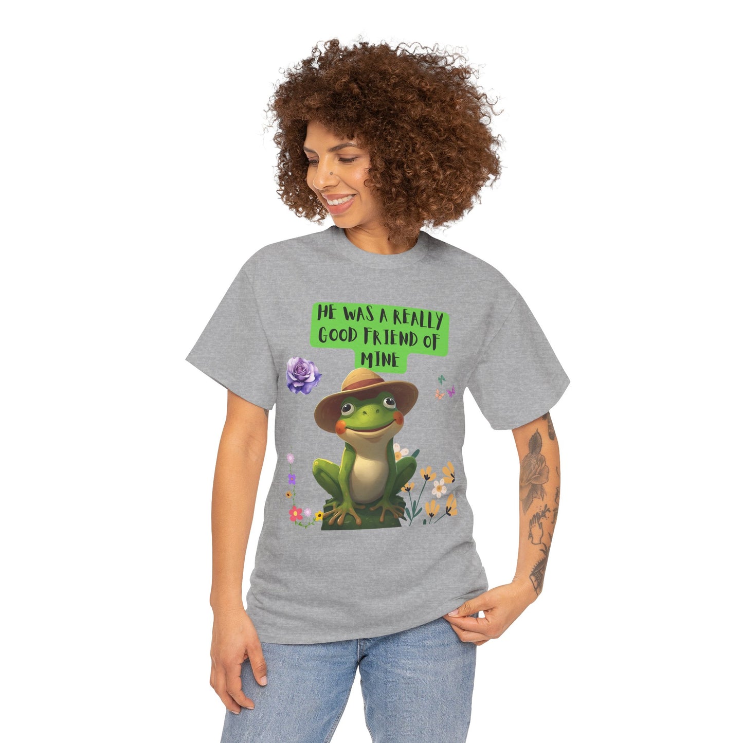 Jeremiah BullFrog Friendship Tee - He Was a Really Good Friend of Mine,  Unisex Casual Wear, Perfect Gift for Friends, Nature Lovers. Music Lovers