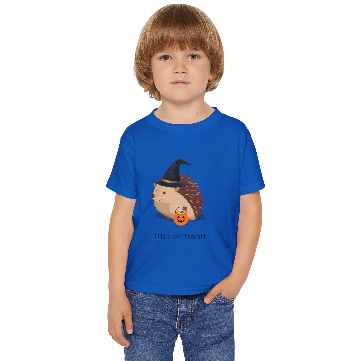 Adorable Halloween Hedgehog Toddler T-shirt, Cute Trick or Treat Shirt, Kids Halloween Outfit, Toddler Costume Top, Fun Fall Apparel