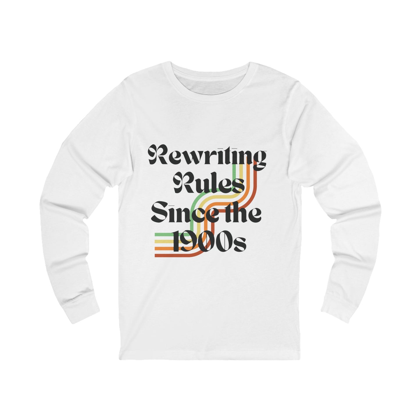 Rewriting Rules Since the 1990s, Unisex Long Sleeve Tee -Retro Fashion, Gift for Trendsetters, Casual Wear, Vintage Style