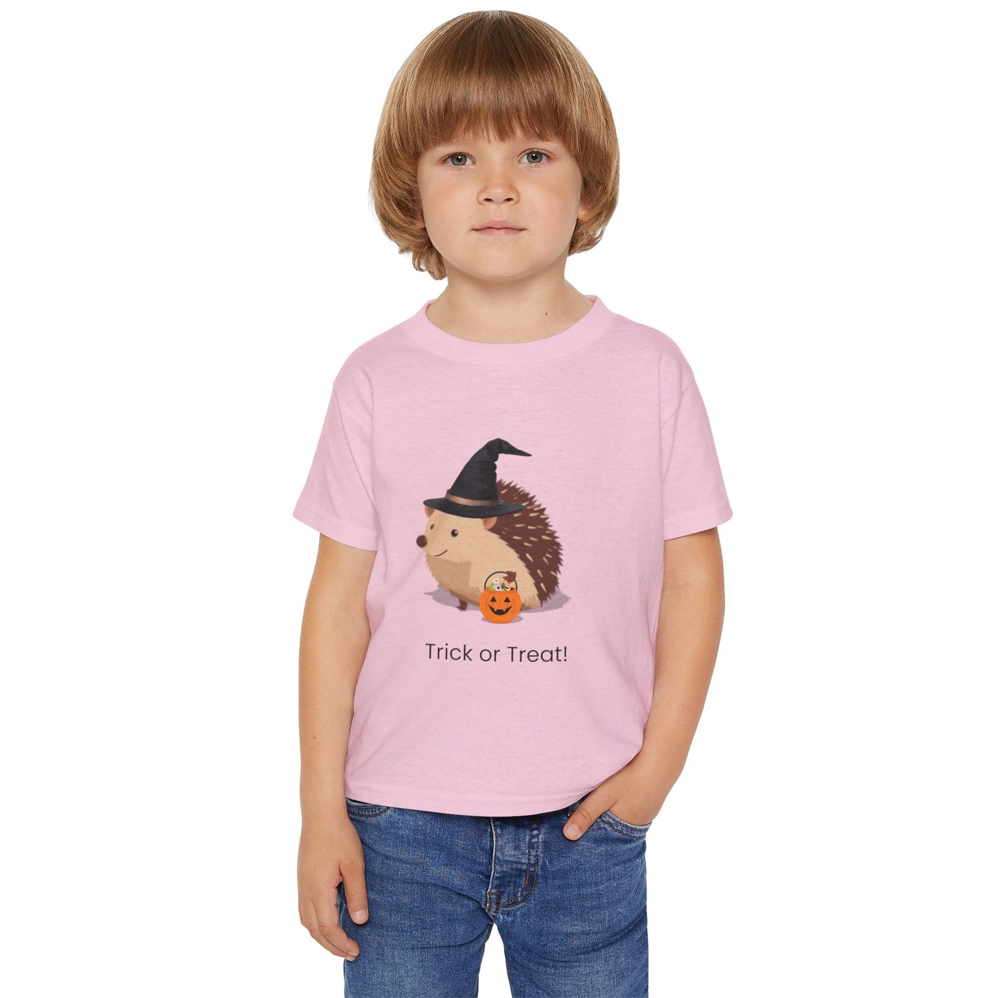 Adorable Halloween Hedgehog Toddler T-shirt, Cute Trick or Treat Shirt, Kids Halloween Outfit, Toddler Costume Top, Fun Fall Apparel