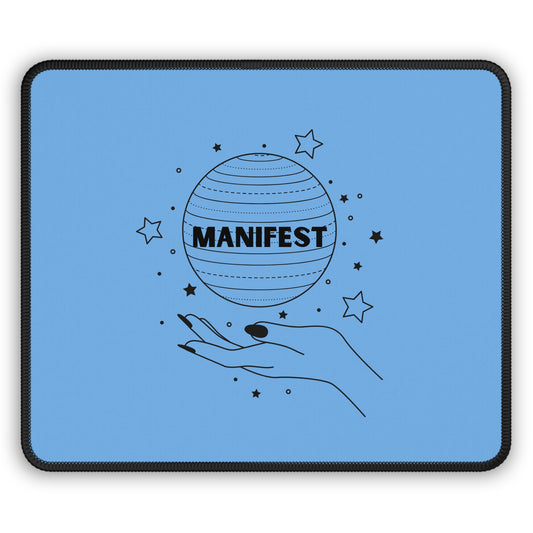 Manifest Gaming Mouse Pad, Desk Accessory, Gamer Gift, Office Decor, Inspirational Mousepad