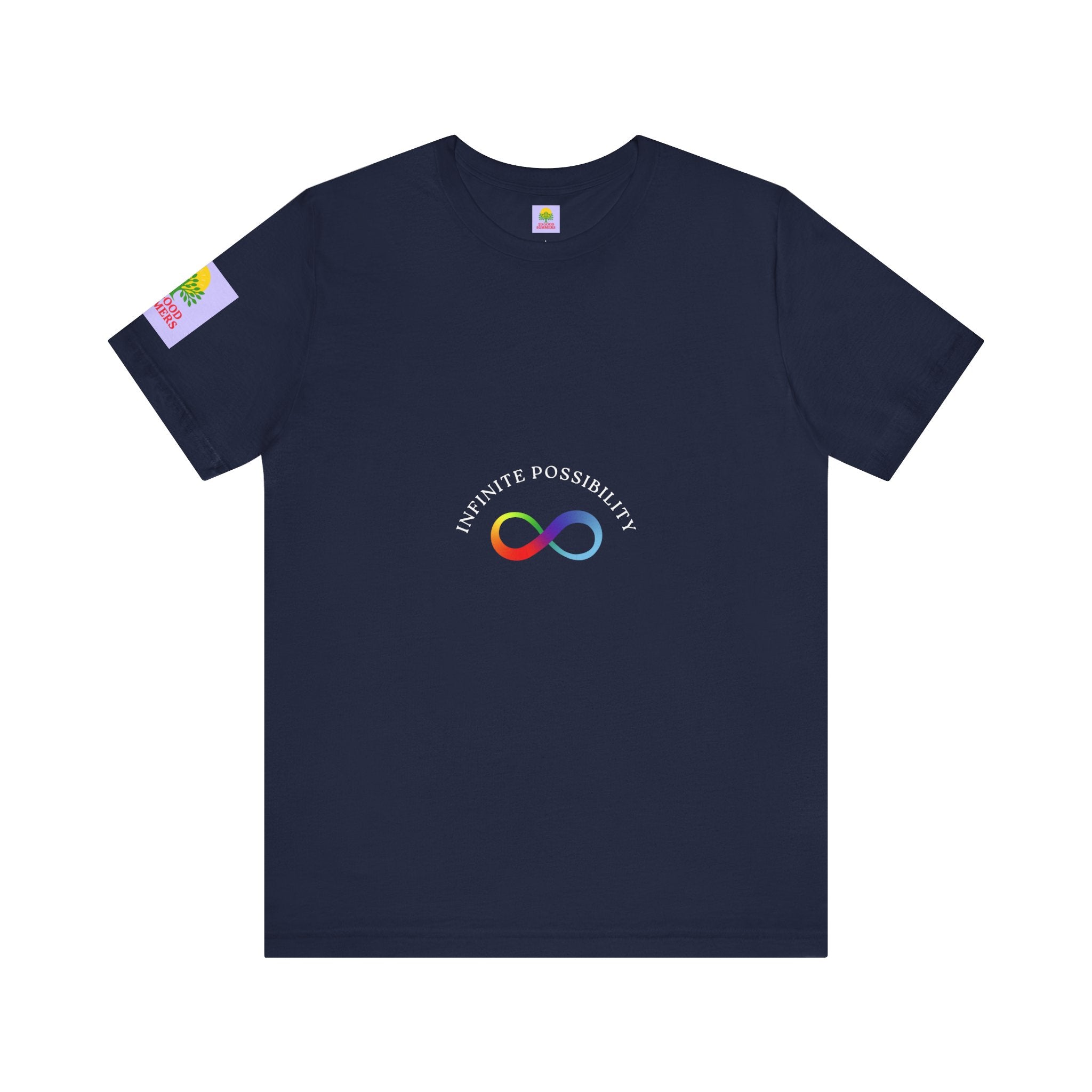 Colorful Infinity Symbol Unisex Tee, LGBTQ+ Pride T-shirt, Casual Everyday Wear, Gift for Friends, Creative Wardrobe Essential