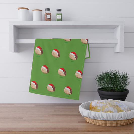 Christmas Hedgehog Tea Towels (cotton, poly)