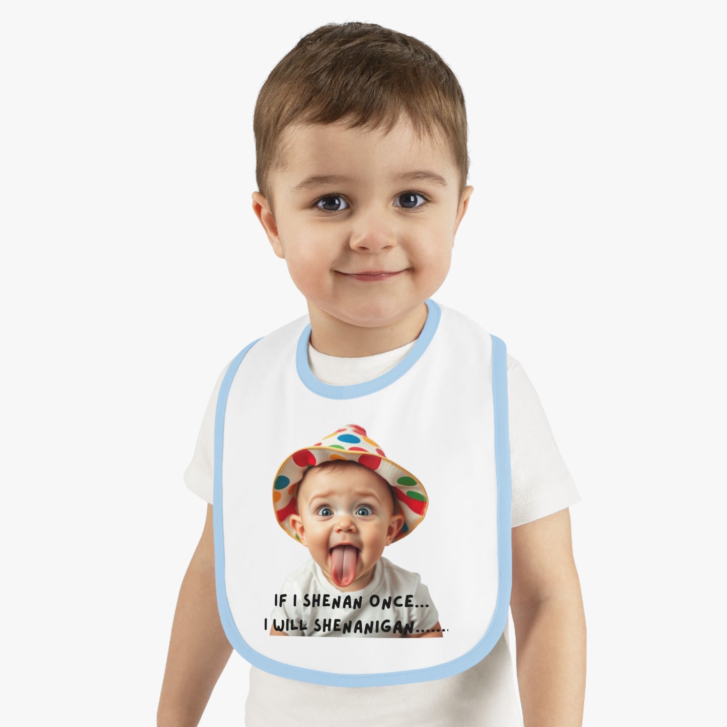 Whimsical Baby Bib with Playful Design, Ideal for New Parents, Baby Showers, and Laugh-Filled Mealtimes