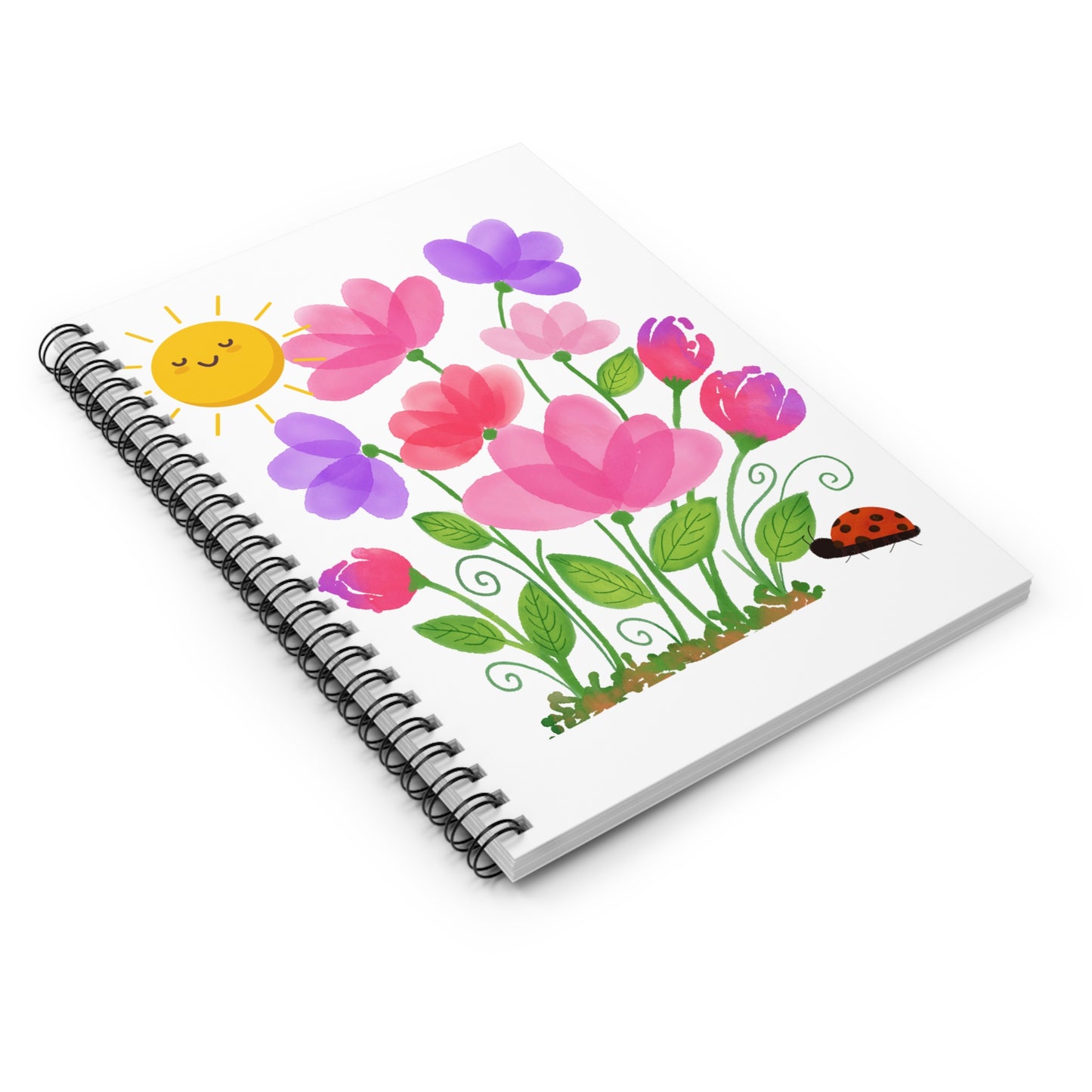Floral Spiral Notebook - Brighten Your Days with Joyful Blooms, Perfect for Stationery Lovers, Journaling, and Gift Giving, Spring [...]