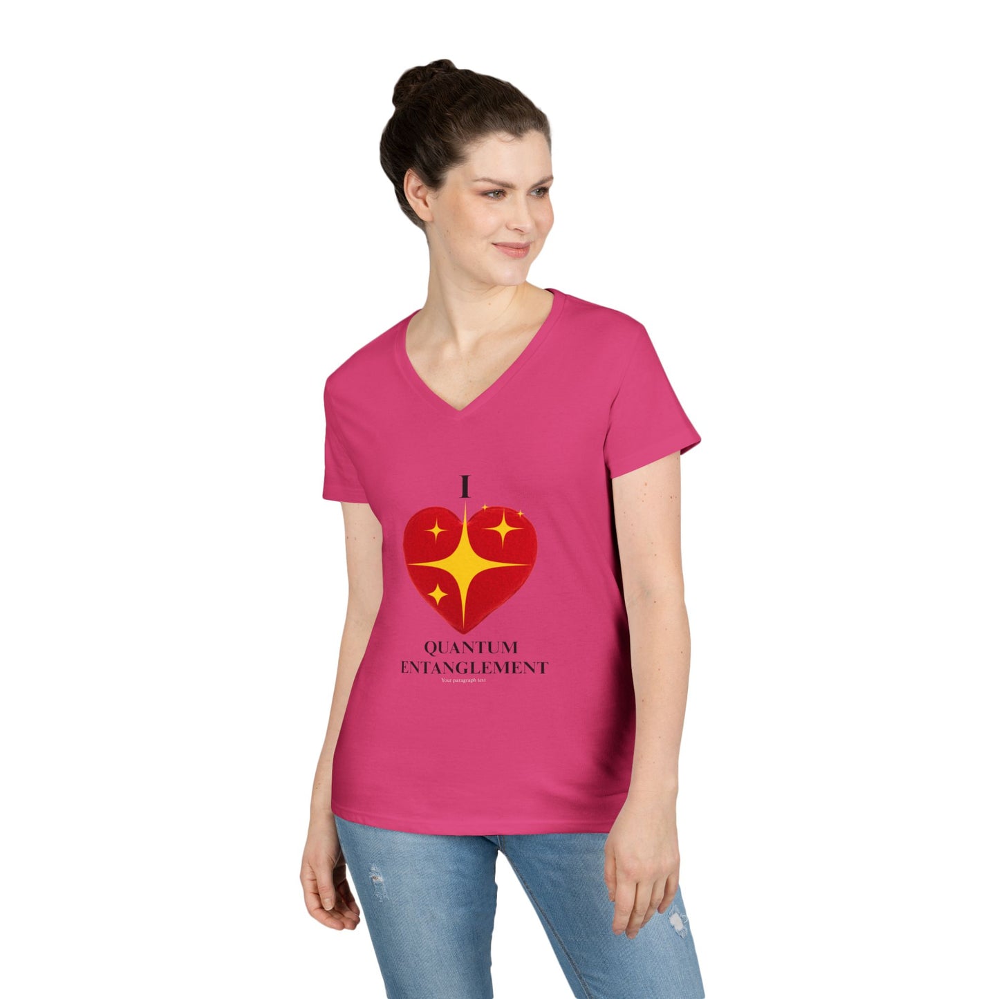 I Heart Quantum Entanglement Ladies' V-Neck T-Shirt, Science Gift, Geek Chic Tee, Physics Enthusiast Shirt, STEM Apparel, Science [...]