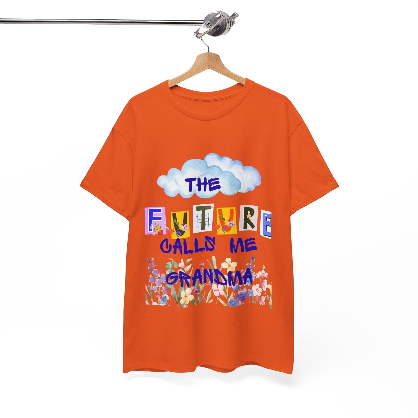The Future Calls Me Grandma Tee, Unisex Cotton T-Shirt for Grandparents, Birthday Gift, Baby Shower, Family Gatherings, Fun Statement Tee