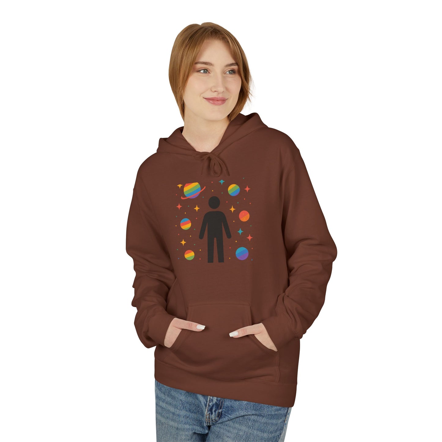 The Universe has my back Cosmic Vibe Hoodie - Unisex Midweight Softstyle Fleece, Perfect for Stargazers, Space Lovers, Unique Gift, Inspirational Apparel, [...]
