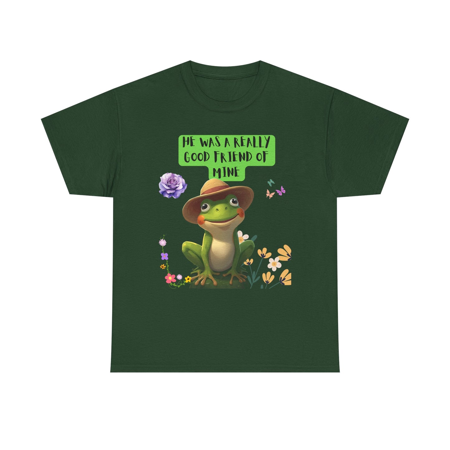 Jeremiah BullFrog Friendship Tee - He Was a Really Good Friend of Mine,  Unisex Casual Wear, Perfect Gift for Friends, Nature Lovers. Music Lovers