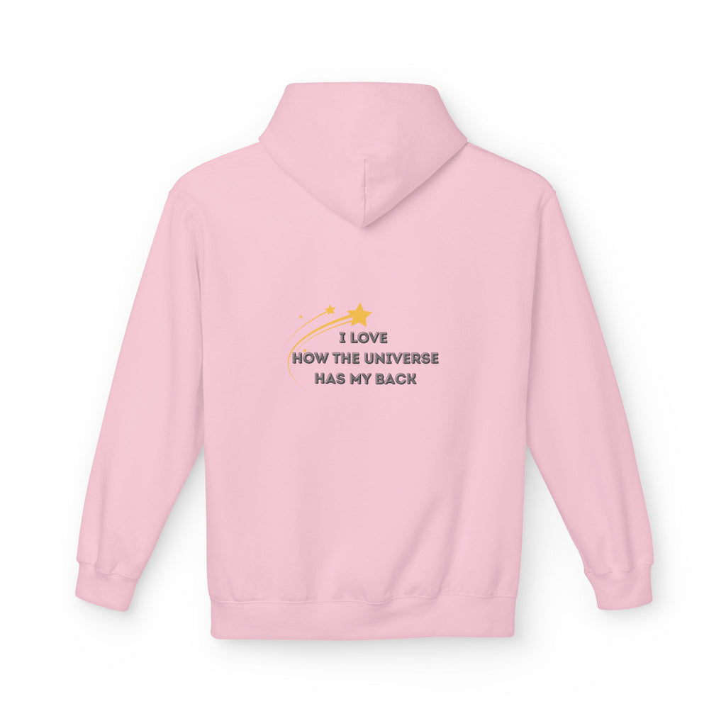 The Universe has my back Cosmic Vibe Hoodie - Unisex Midweight Softstyle Fleece, Perfect for Stargazers, Space Lovers, Unique Gift, Inspirational Apparel, [...]