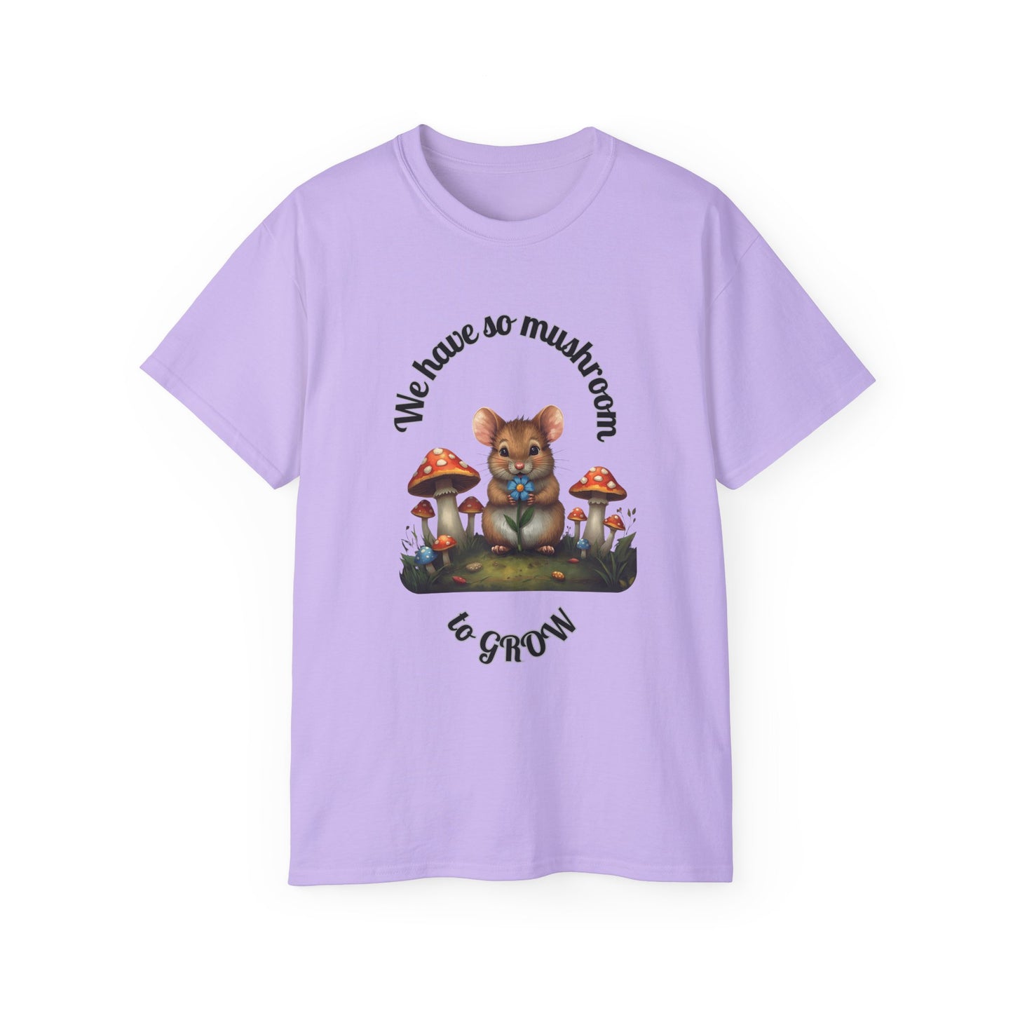 Mushroom Cute Tee, Funny T-Shirt, Vegan Gift, Animal Lover Shirt, Humorous Apparel, Gardening Apparel