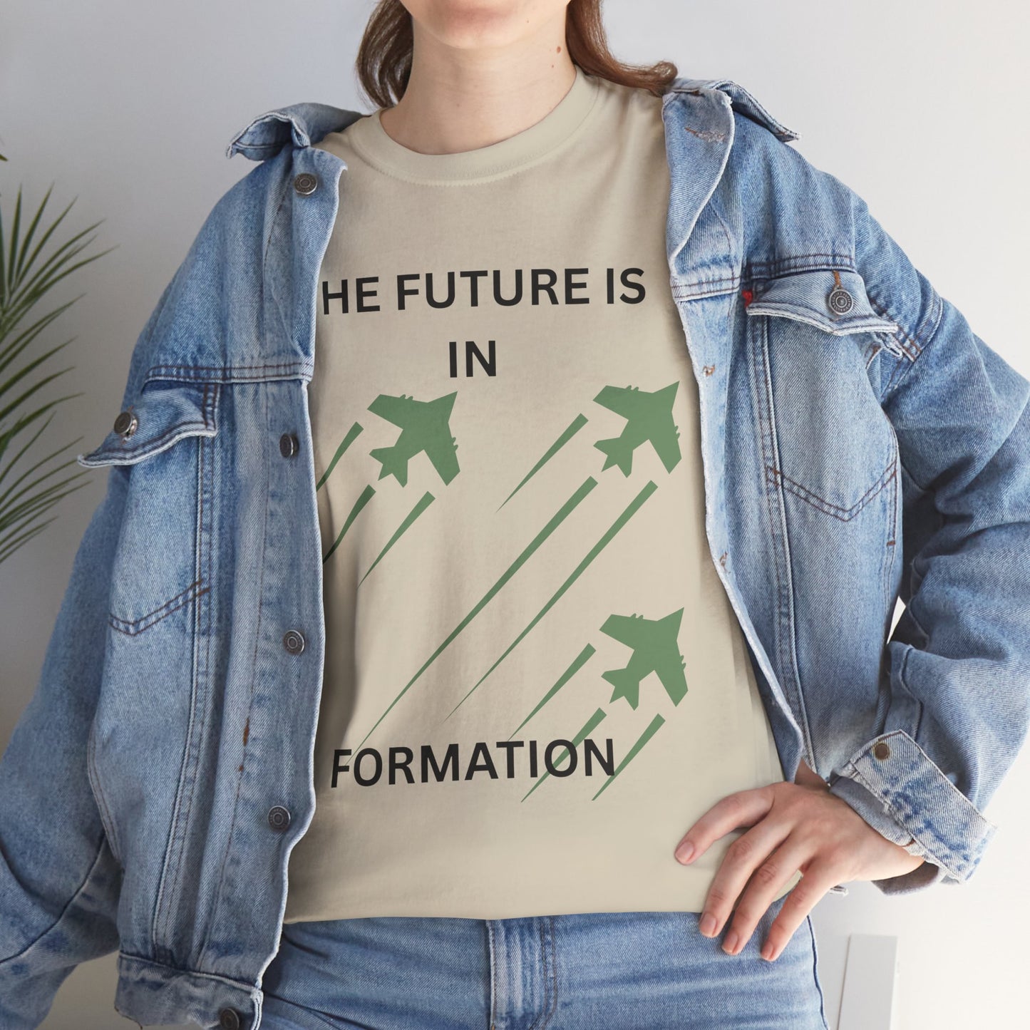 The Future is in Formation Unisex Heavy Cotton Tee