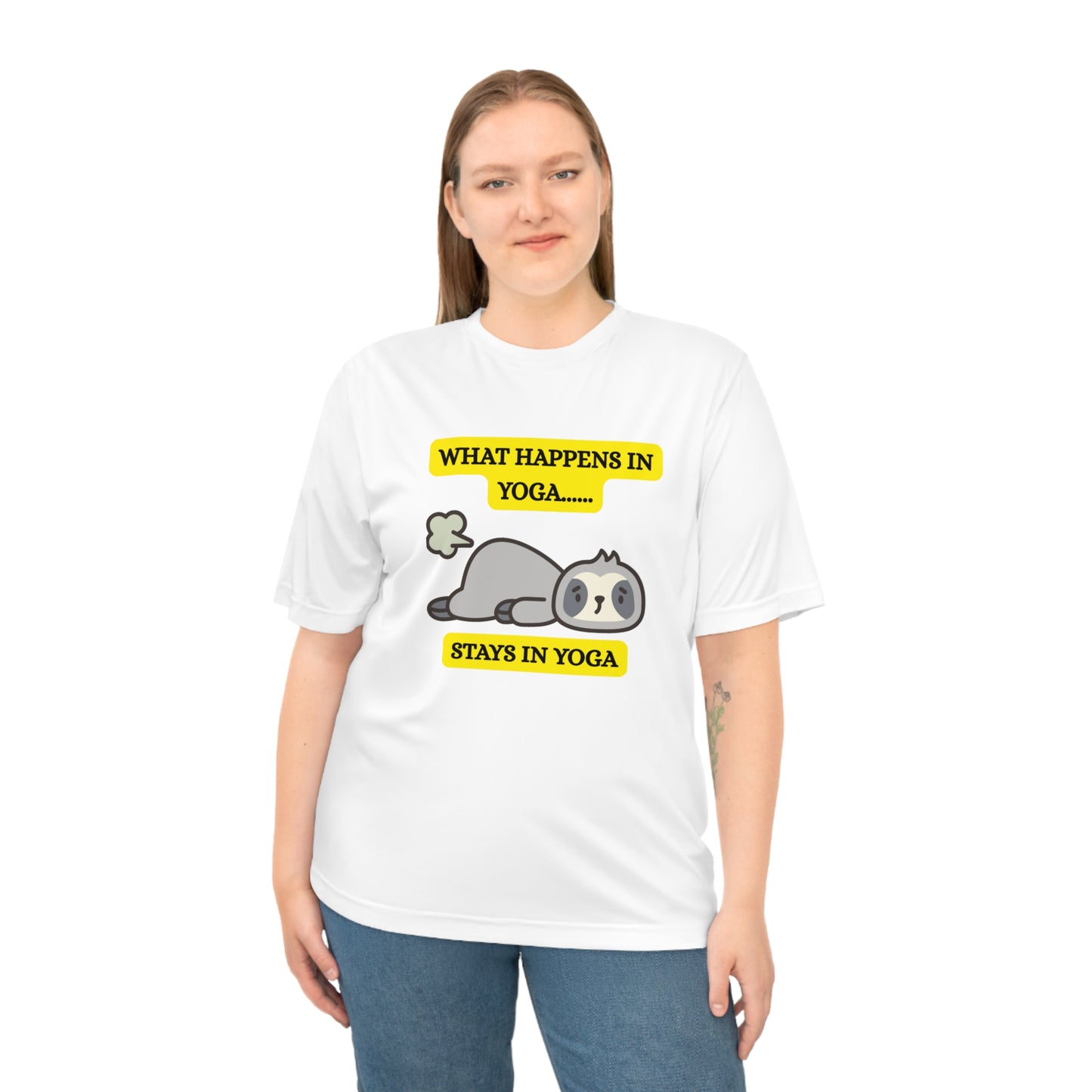 Yoga Humor Unisex T-Shirt, Funny Yoga Shirt, Gift for Yogis, Comfortable Workout Tee, Fitness Clothing, Relaxed Fit Tee