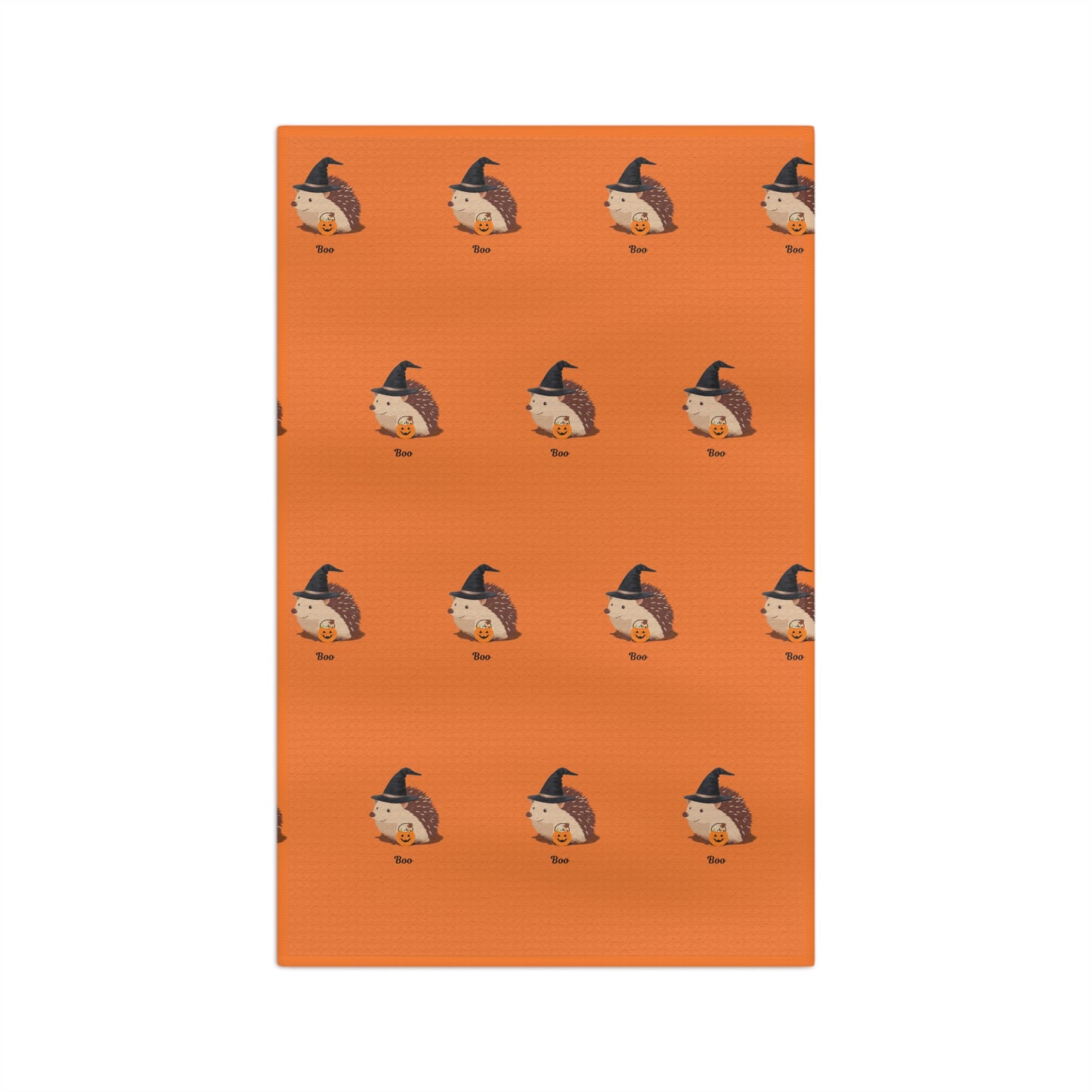 Cute Halloween Hedgehog Microfiber Tea Towel | Halloween Kitchen Decor, Cute Oven Cloth, Halloween Gift, Whimsical Home Accessories, Fall Decor