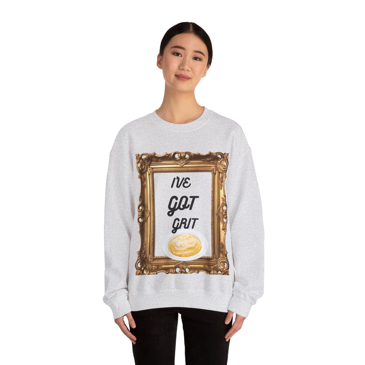 I've Got Grit Crewneck Sweatshirt - Cozy Unisex Sweatshirt for Everyday, Motivational Gift, Casual Wear, Art Lovers, Unique Message