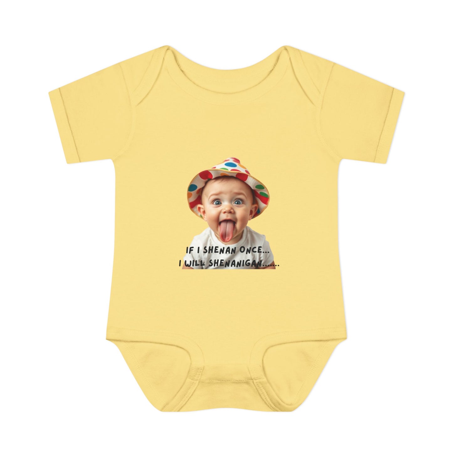 Humorous Infant Bodysuit - "If I Shenan Once, I Will Shenanigan!" Baby Outfit, Newborn Gift, Funny Baby Clothes, Cute Shower [...]