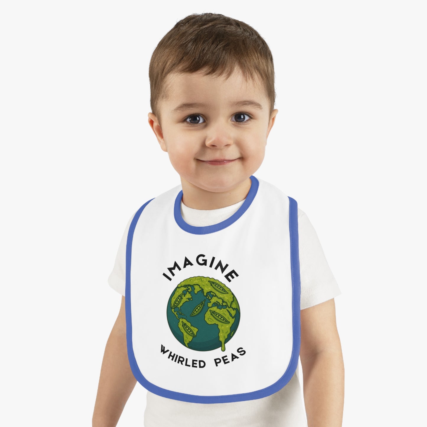 Cute Baby Bib with Earth Design - Perfect Gift for Babies, Baby Shower, Nursery, Eco-Friendly Gift, Parenting Must-Have