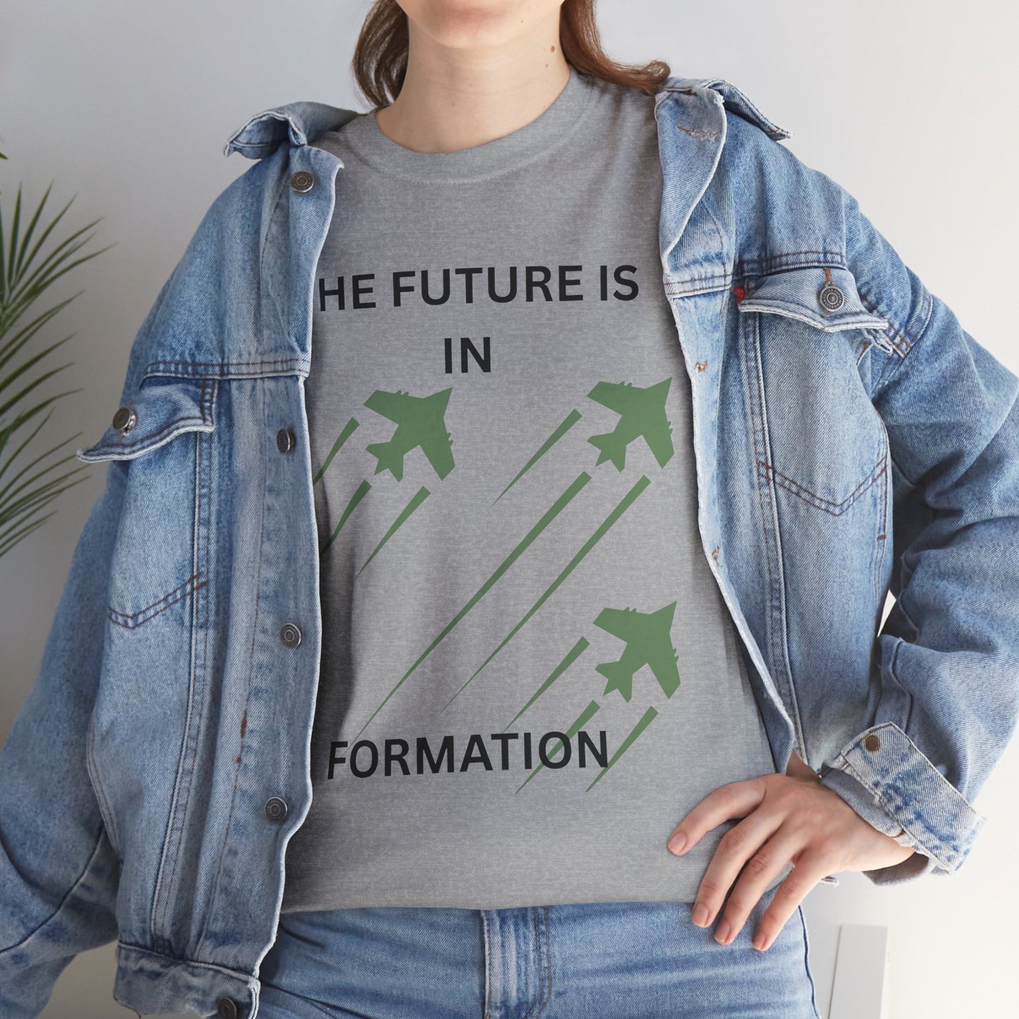 The Future is in Formation Unisex Heavy Cotton Tee