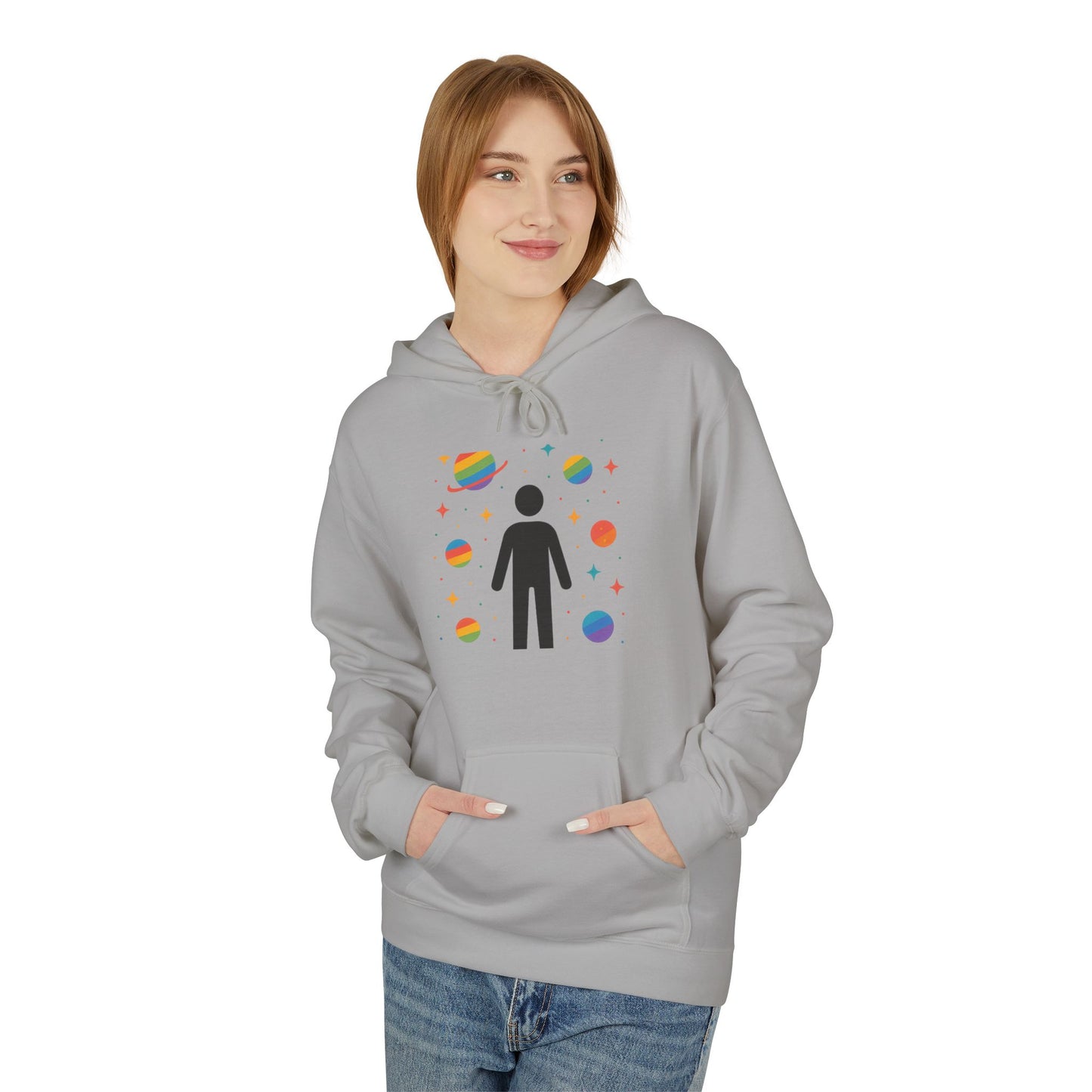 The Universe has my back Cosmic Vibe Hoodie - Unisex Midweight Softstyle Fleece, Perfect for Stargazers, Space Lovers, Unique Gift, Inspirational Apparel, [...]