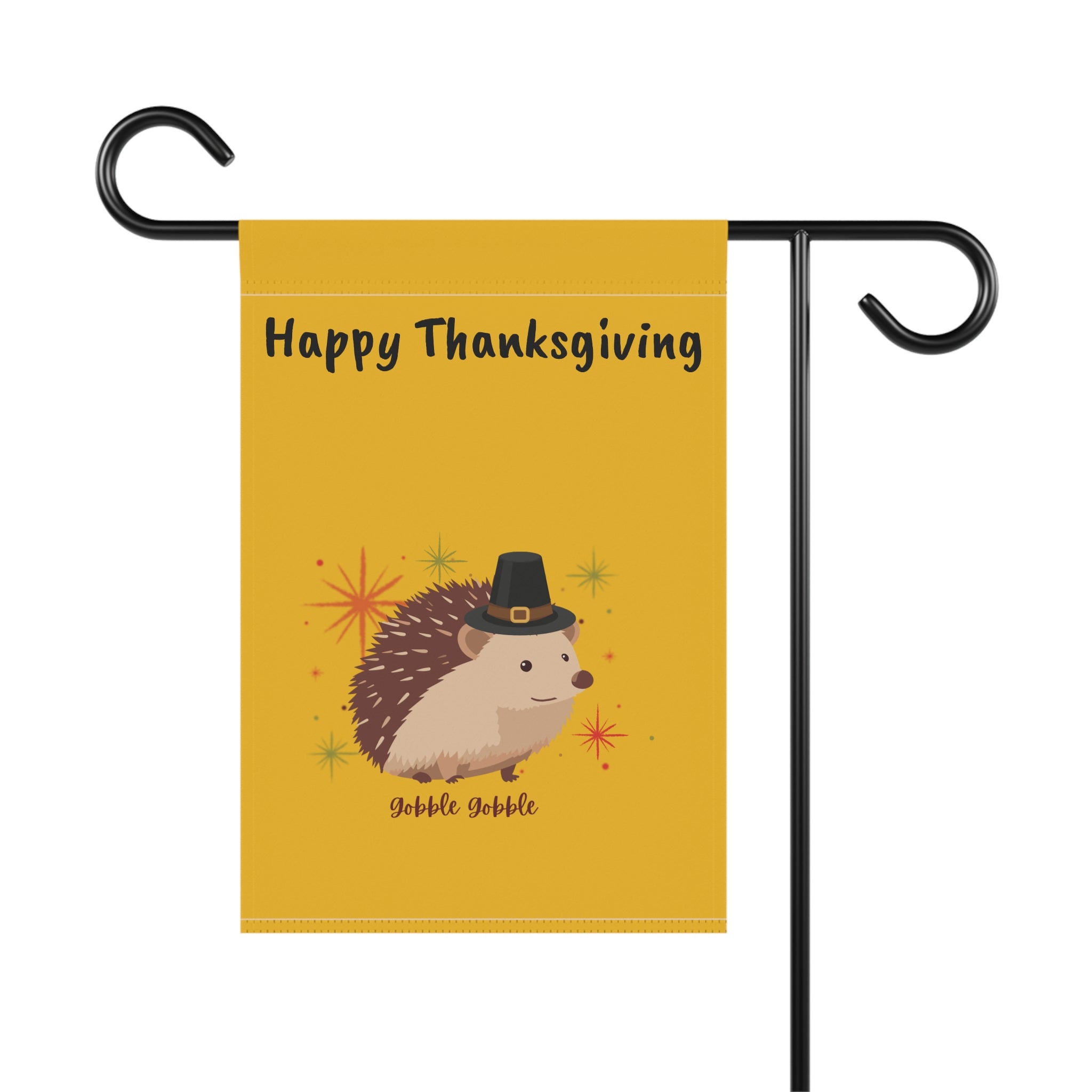 Adorable Fall Garden Banner with Hedgehog Design, Seasonal Decor for Home, Fall Decorations, Autumn Garden Flag, Outdoor Welcome Sign