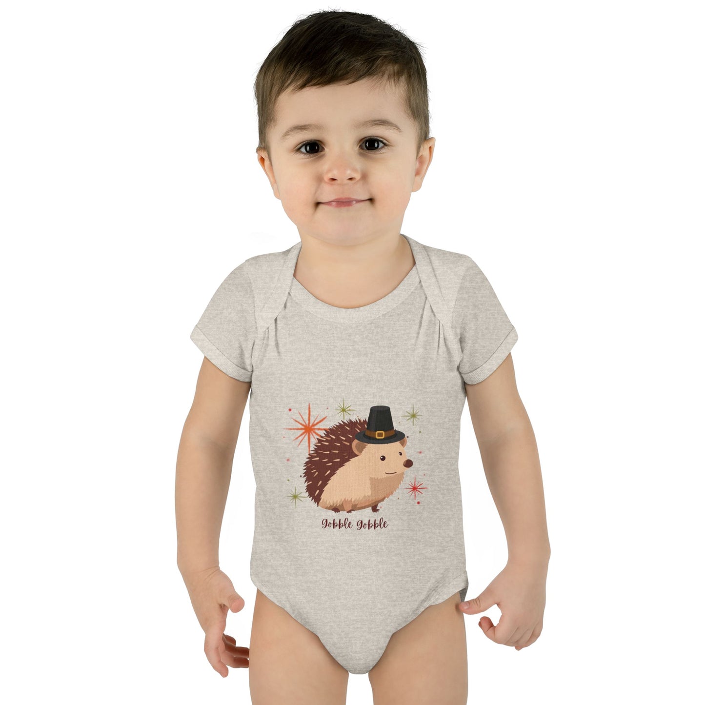 Cute Hedgehog Baby Bodysuit, Thanksgiving Infant Outfit, Baby Shower Gift, Holiday Apparel, Cute Animal Clothing, Newborn Essentials