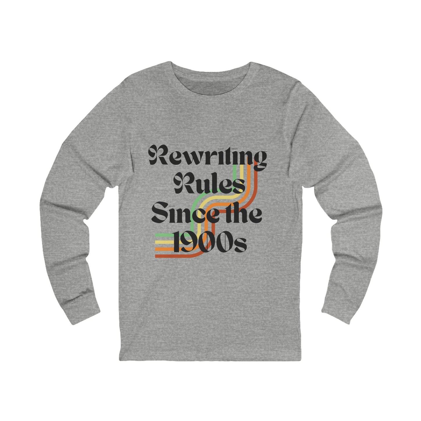 Rewriting Rules Since the 1990s, Unisex Long Sleeve Tee -Retro Fashion, Gift for Trendsetters, Casual Wear, Vintage Style