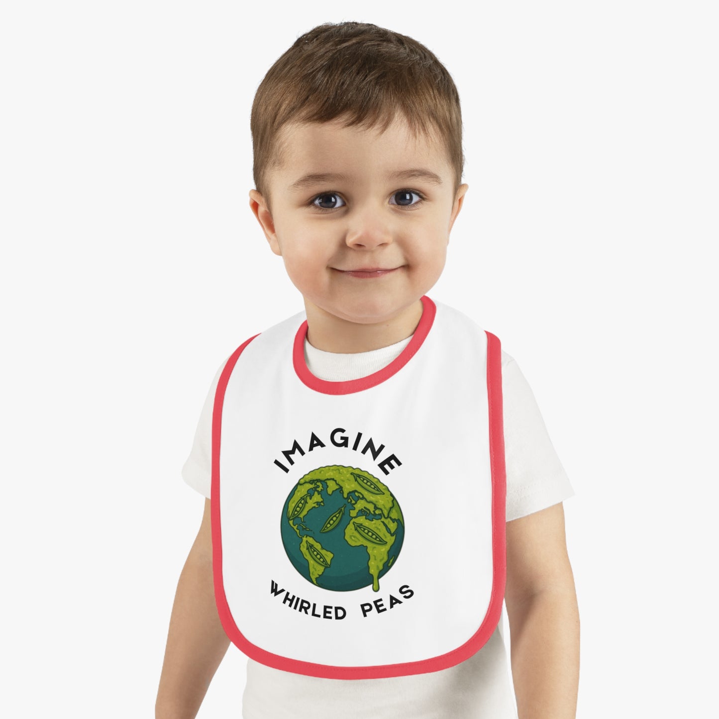 Cute Baby Bib with Earth Design - Perfect Gift for Babies, Baby Shower, Nursery, Eco-Friendly Gift, Parenting Must-Have
