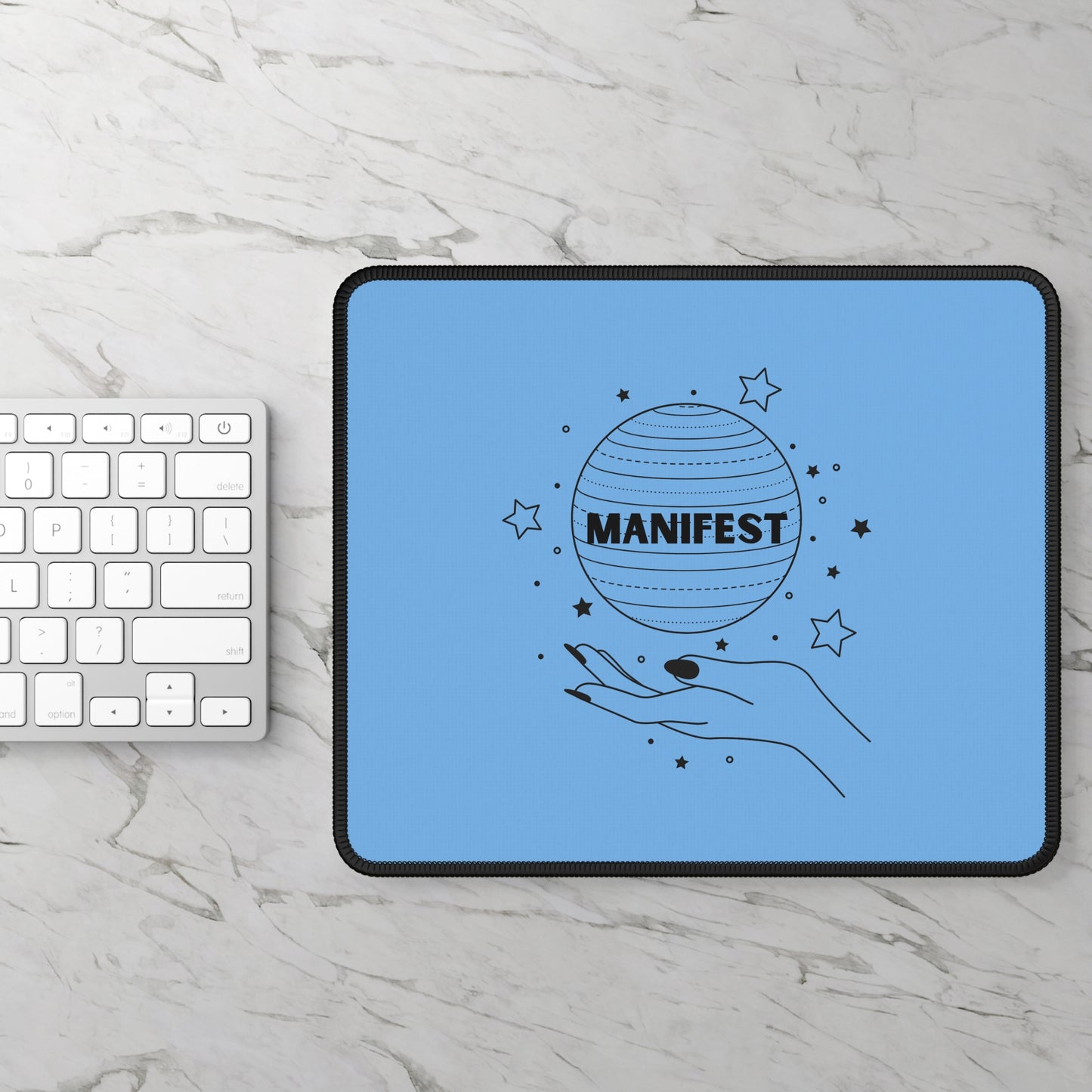 Manifest Gaming Mouse Pad, Desk Accessory, Gamer Gift, Office Decor, Inspirational Mousepad