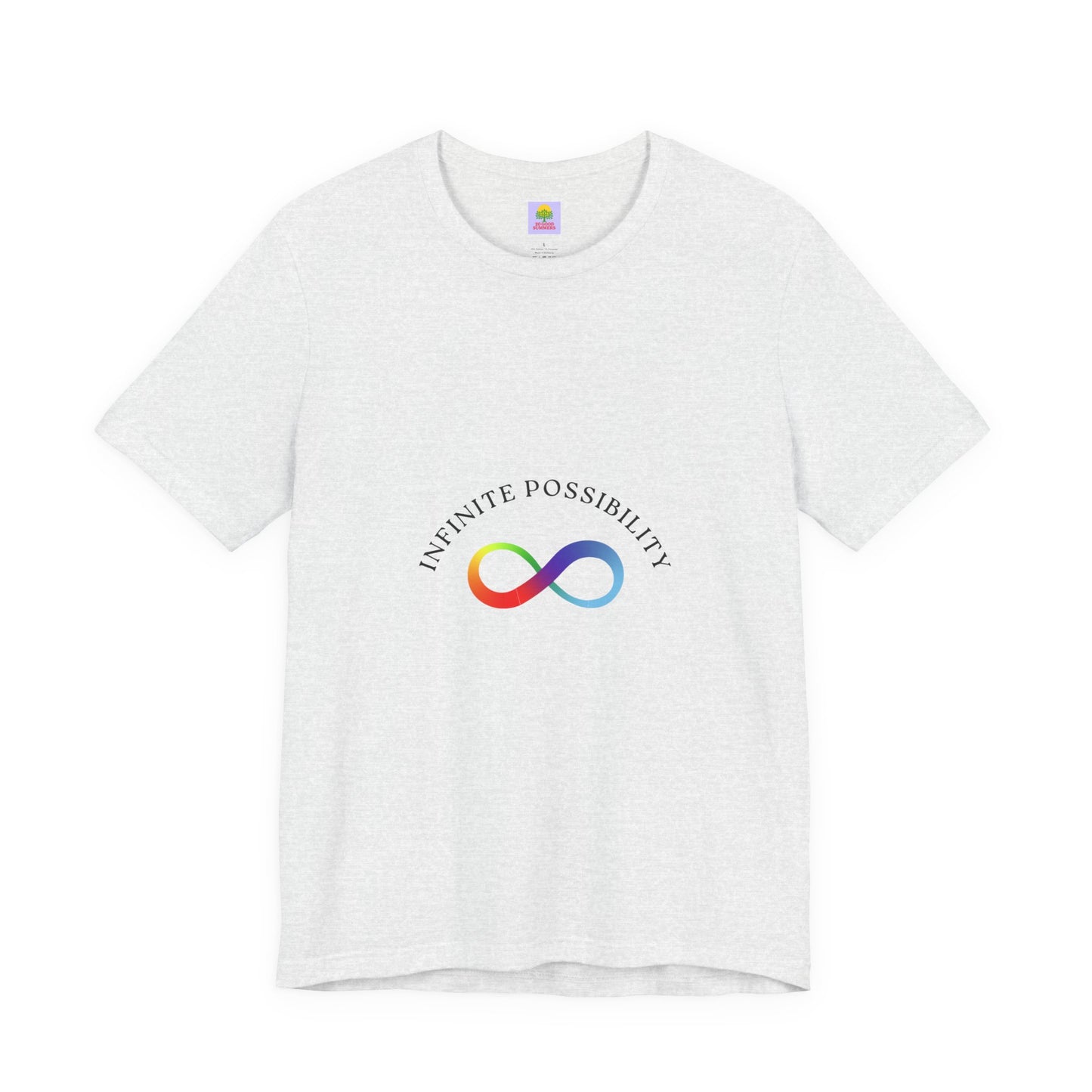 Colorful Infinite Possibility Tee, LGBTQ Pride Shirt, Inspirational Gift, Gender-Neutral Top, Positive Affirmation T-Shirt