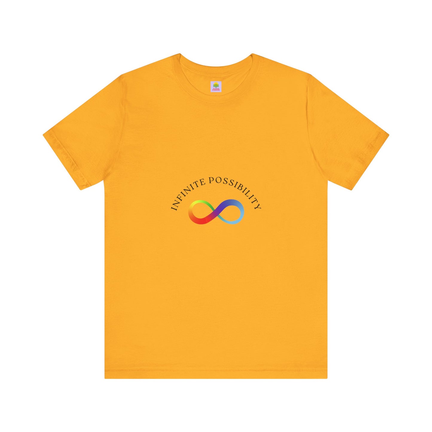Colorful Infinite Possibility Tee, LGBTQ Pride Shirt, Inspirational Gift, Gender-Neutral Top, Positive Affirmation T-Shirt