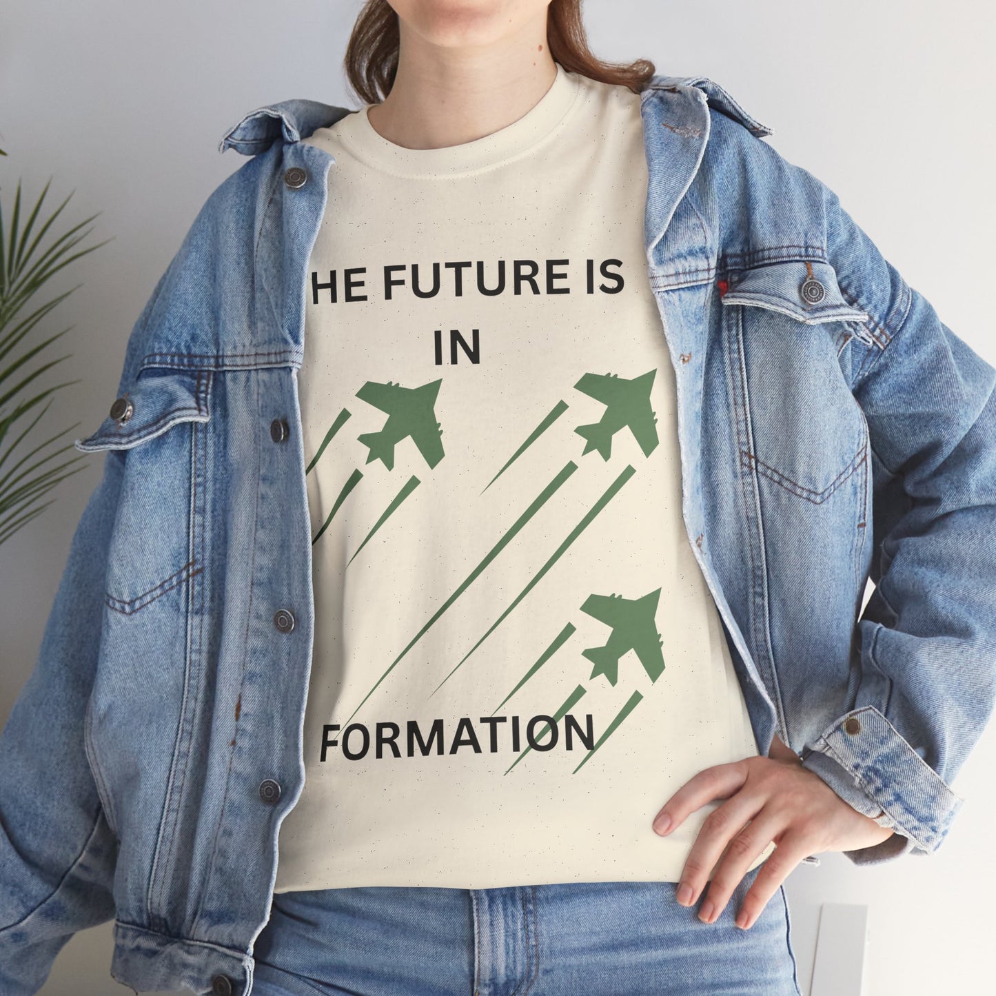 The Future is in Formation Unisex Heavy Cotton Tee