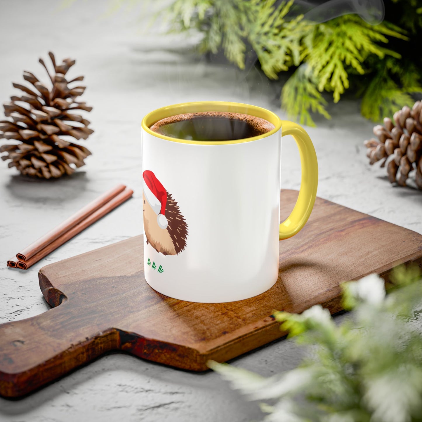 Christmas Hedgehog Mug - Cute Holiday Coffee Cup, Festive Drinkware, Gifts for Animal Lovers, Winter Decor, Unique Tea Mug