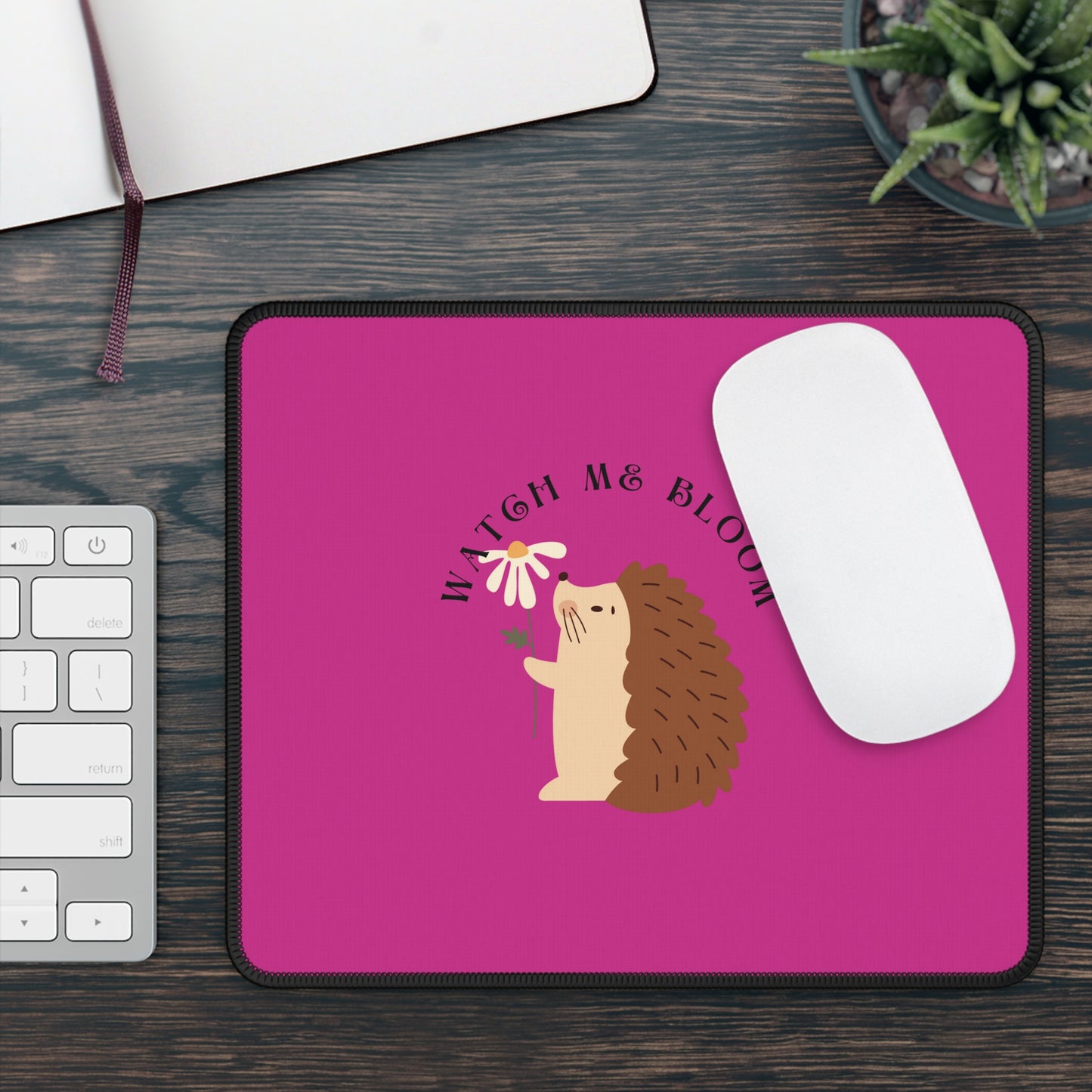 Hedgehog Gaming Mouse Pad - Cute Desk Accessory, Gamer Gift, Personalized Mouse Mat, Eco-Friendly Desk Decor, Computer Mouse Pad