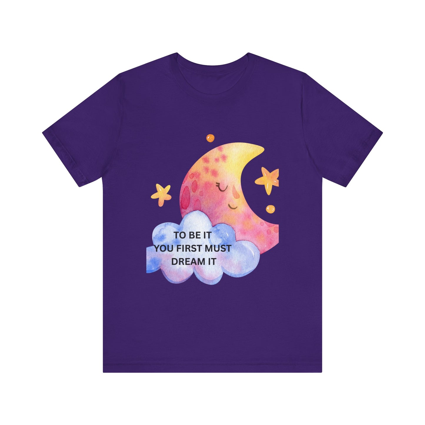 Dream It Moon Phase Tee, Inspirational Graphic Tee, Motivational T-Shirt, Cute Casual Wear, Gift for Dreamers, Unisex Dreamer Shirt
