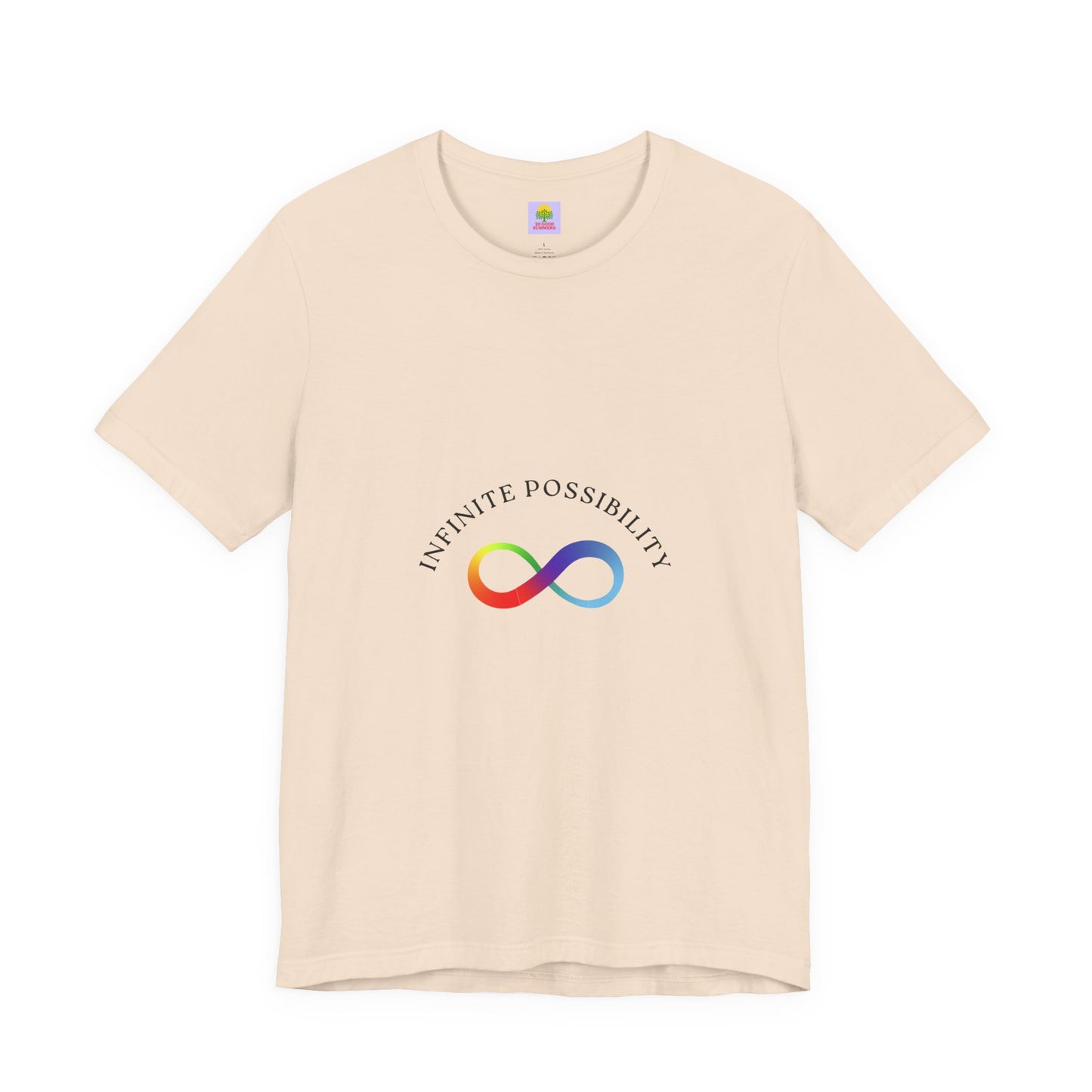 Colorful Infinite Possibility Tee, LGBTQ Pride Shirt, Inspirational Gift, Gender-Neutral Top, Positive Affirmation T-Shirt