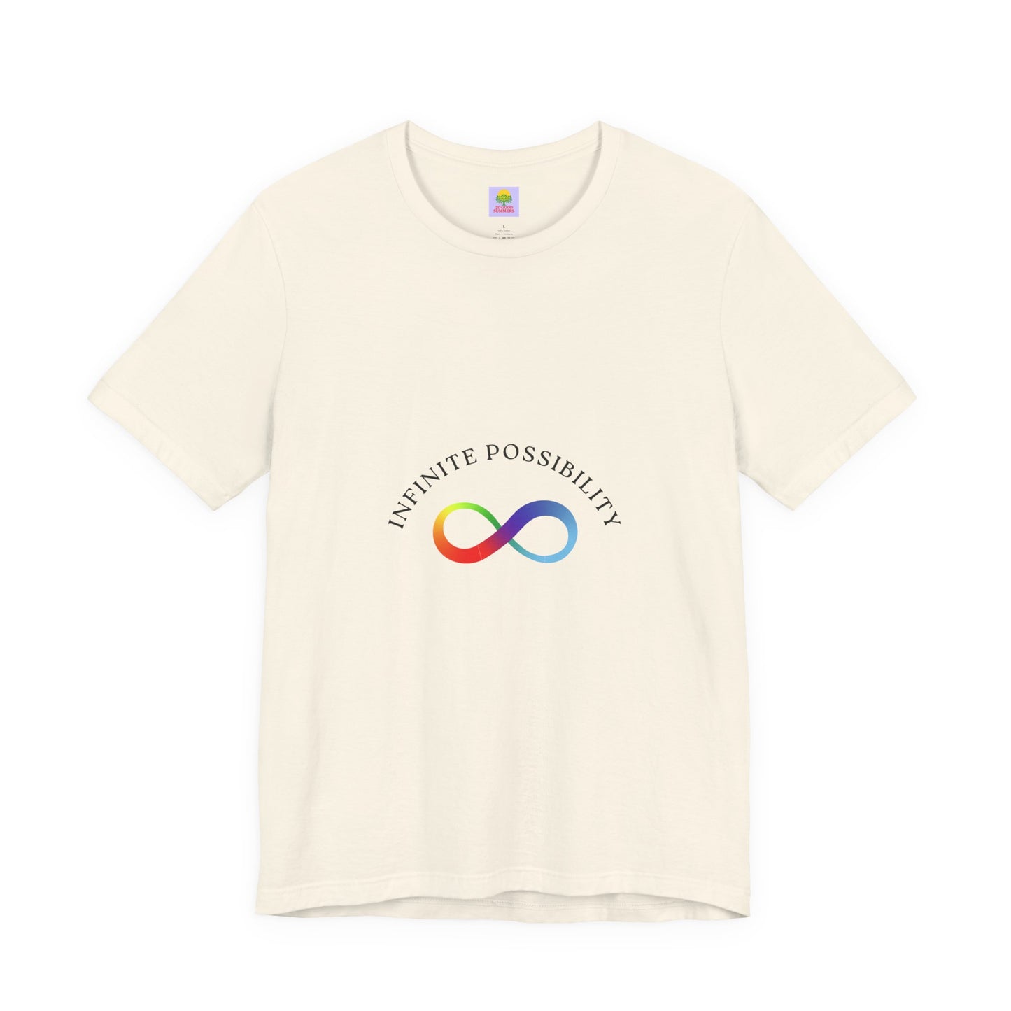 Colorful Infinite Possibility Tee, LGBTQ Pride Shirt, Inspirational Gift, Gender-Neutral Top, Positive Affirmation T-Shirt