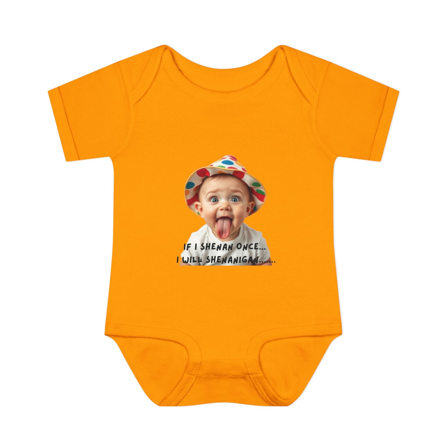 Humorous Infant Bodysuit - "If I Shenan Once, I Will Shenanigan!" Baby Outfit, Newborn Gift, Funny Baby Clothes, Cute Shower [...]