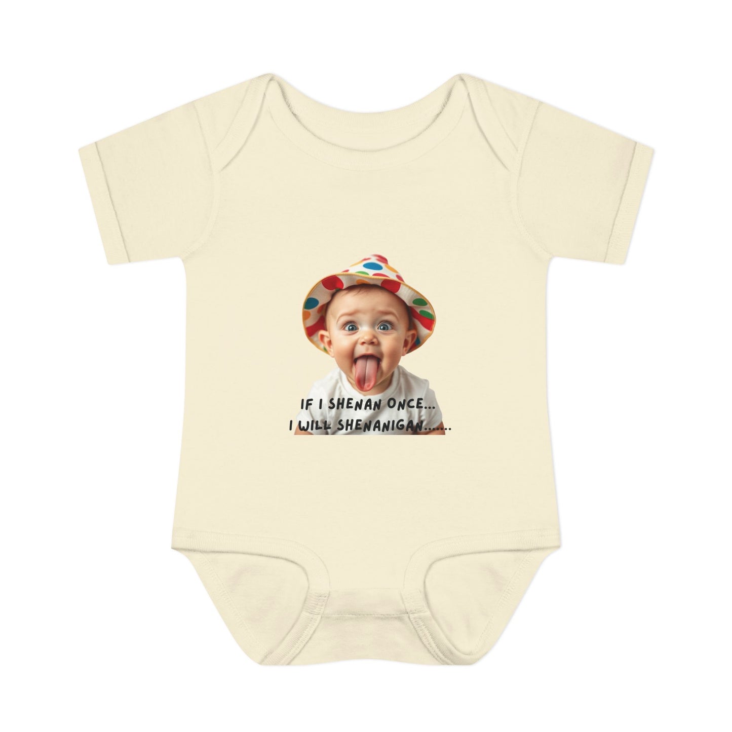 Humorous Infant Bodysuit - "If I Shenan Once, I Will Shenanigan!" Baby Outfit, Newborn Gift, Funny Baby Clothes, Cute Shower [...]