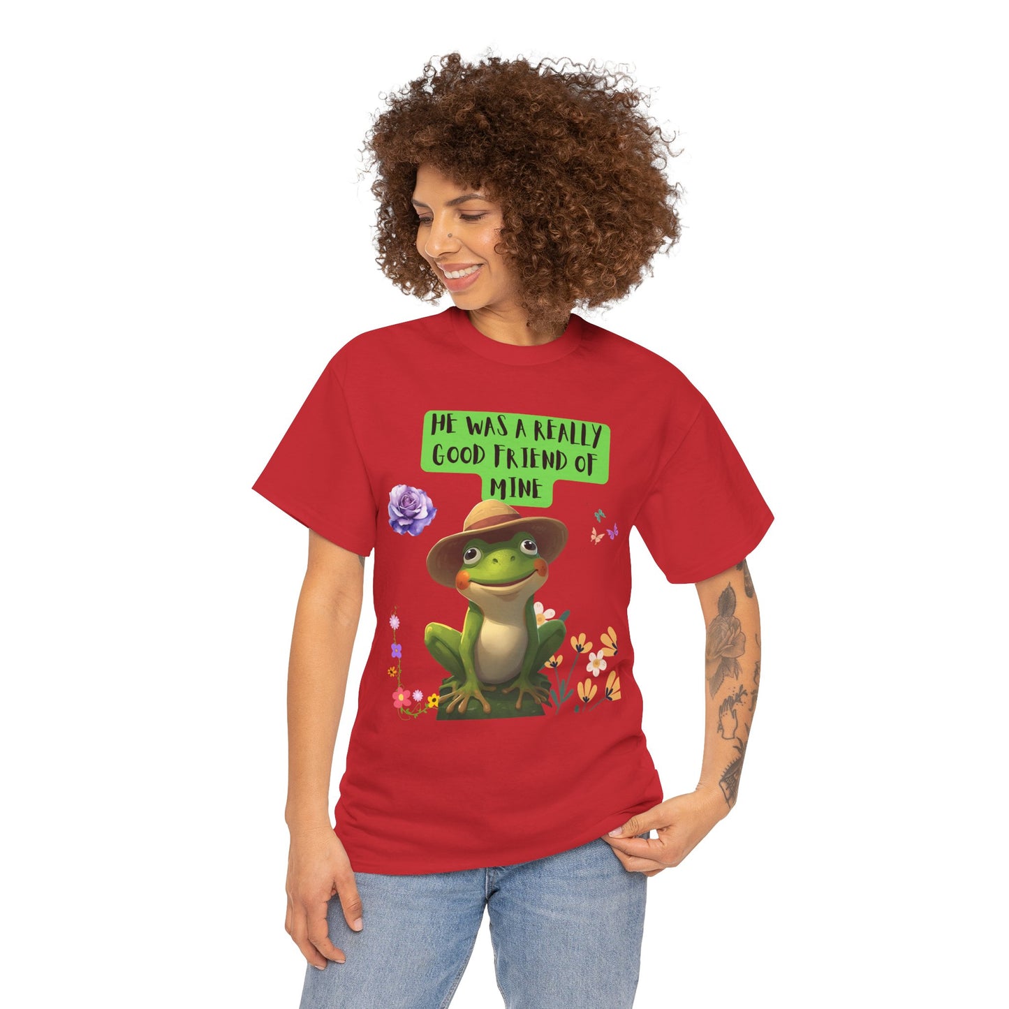 Jeremiah BullFrog Friendship Tee - He Was a Really Good Friend of Mine,  Unisex Casual Wear, Perfect Gift for Friends, Nature Lovers. Music Lovers