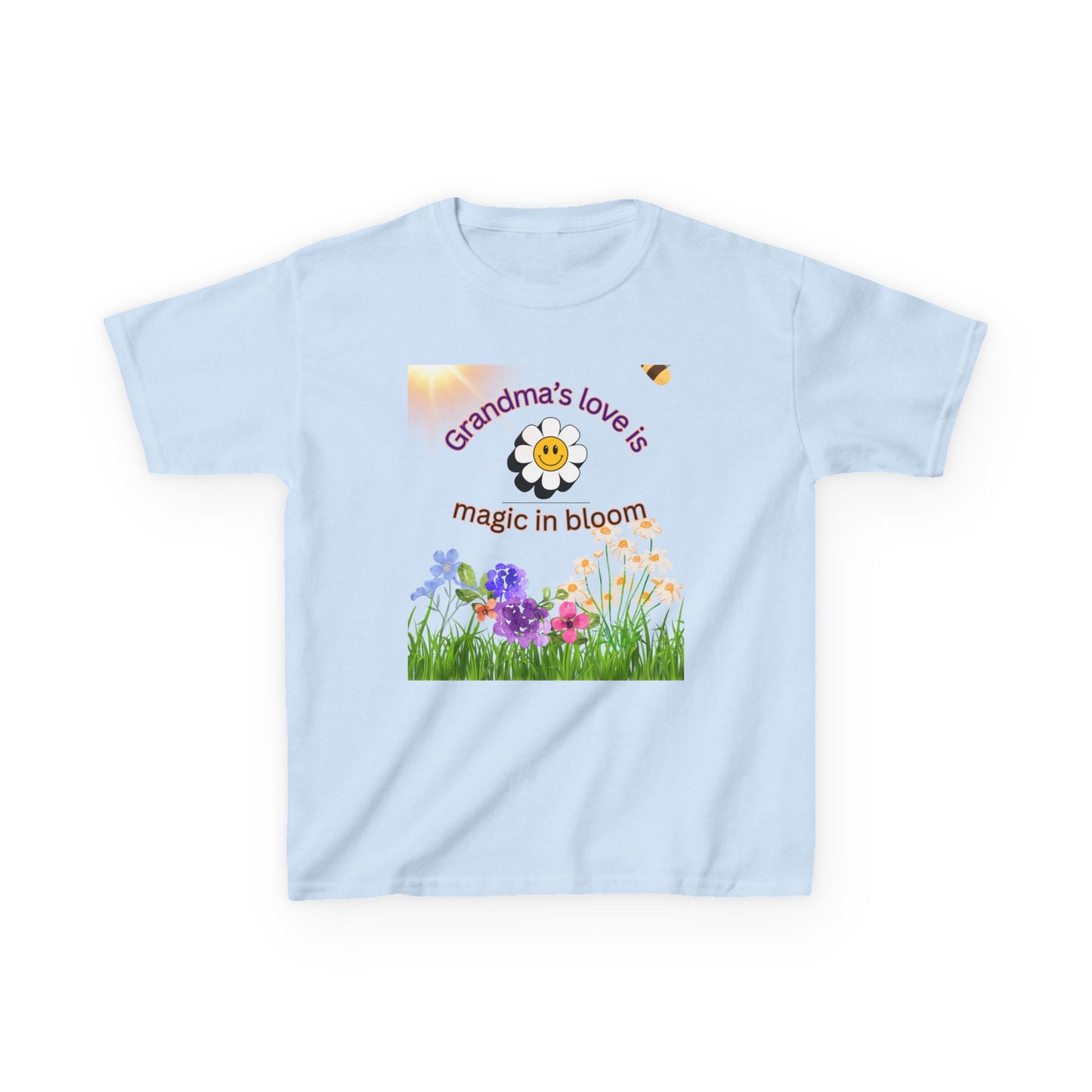 Grandma's Love Kids Tee - Floral Design, Gift for Grandkids, Spring Shirt, Cute Children's Apparel, Birthday Gift, Summer Fun