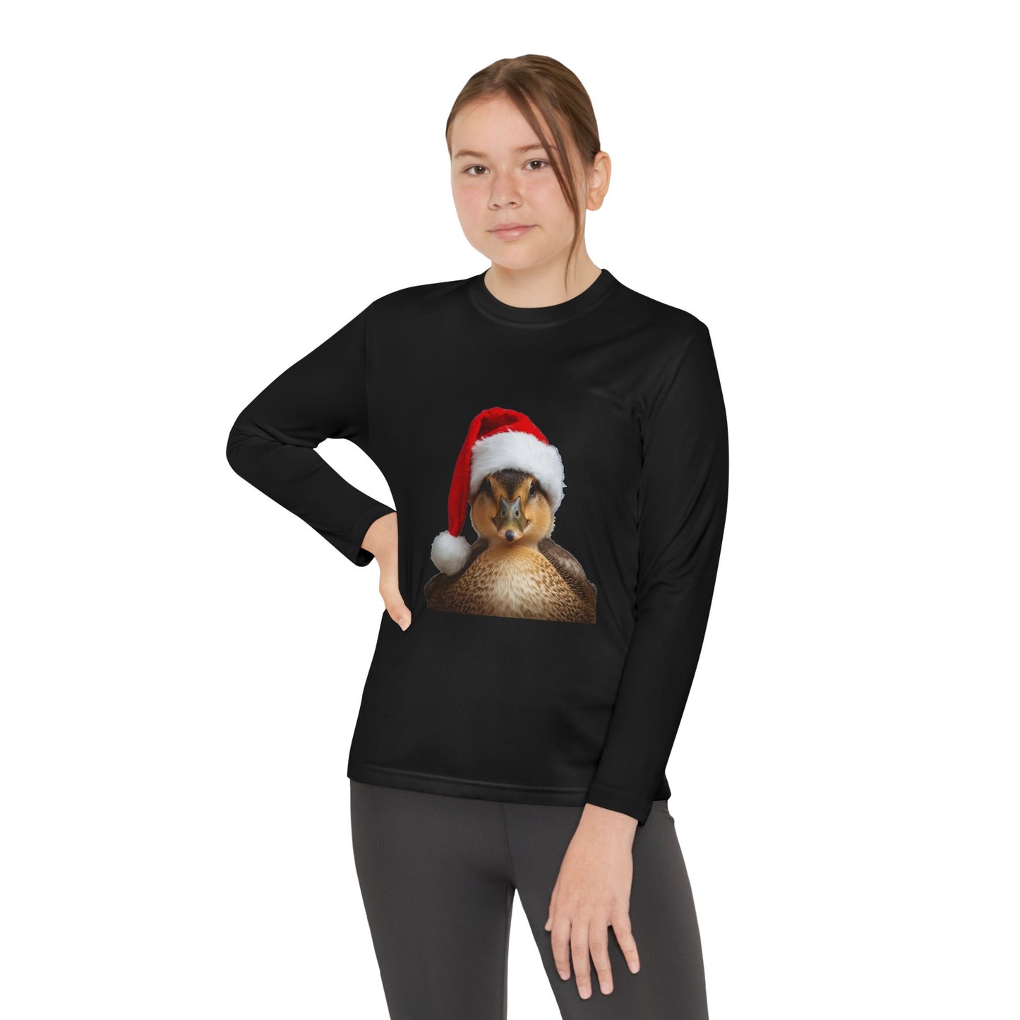 Funny Holiday Youth Long Sleeve Tee, Christmas Shirt for Kids, Holiday Gift, Owl T-Shirt, Youth Merry Christmas Apparel