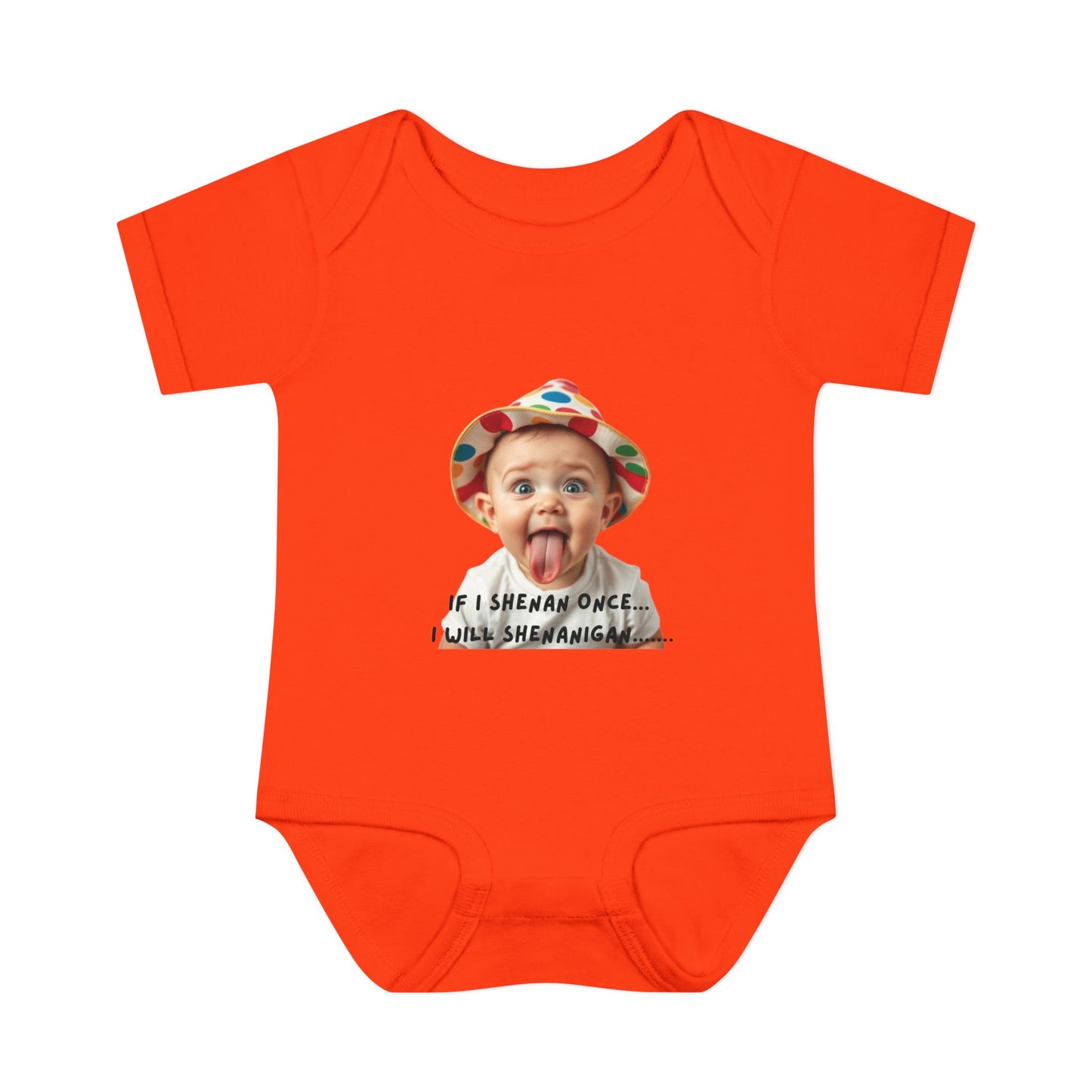 Humorous Infant Bodysuit - "If I Shenan Once, I Will Shenanigan!" Baby Outfit, Newborn Gift, Funny Baby Clothes, Cute Shower [...]