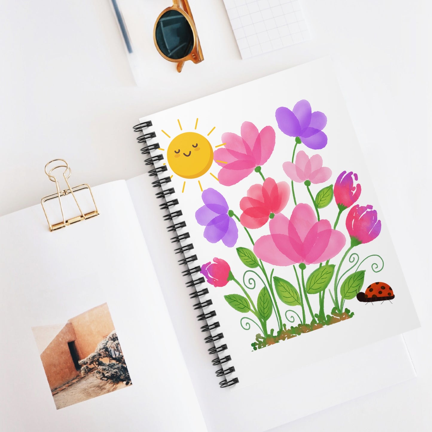 Floral Spiral Notebook - Brighten Your Days with Joyful Blooms, Perfect for Stationery Lovers, Journaling, and Gift Giving, Spring [...]